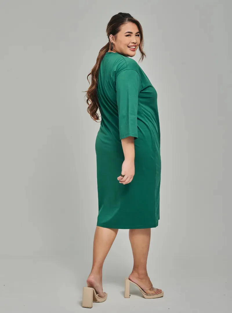 Smooth Cotton T-Shirt Dress