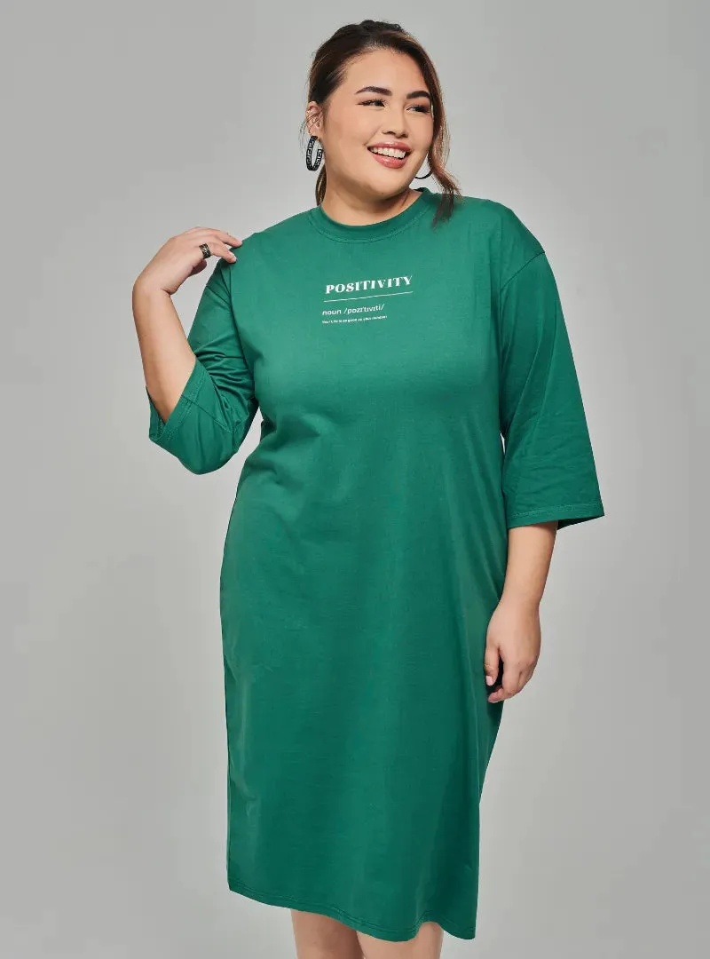 Smooth Cotton T-Shirt Dress