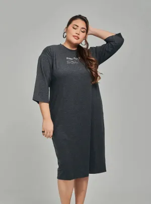 Smooth Cotton T-Shirt Dress