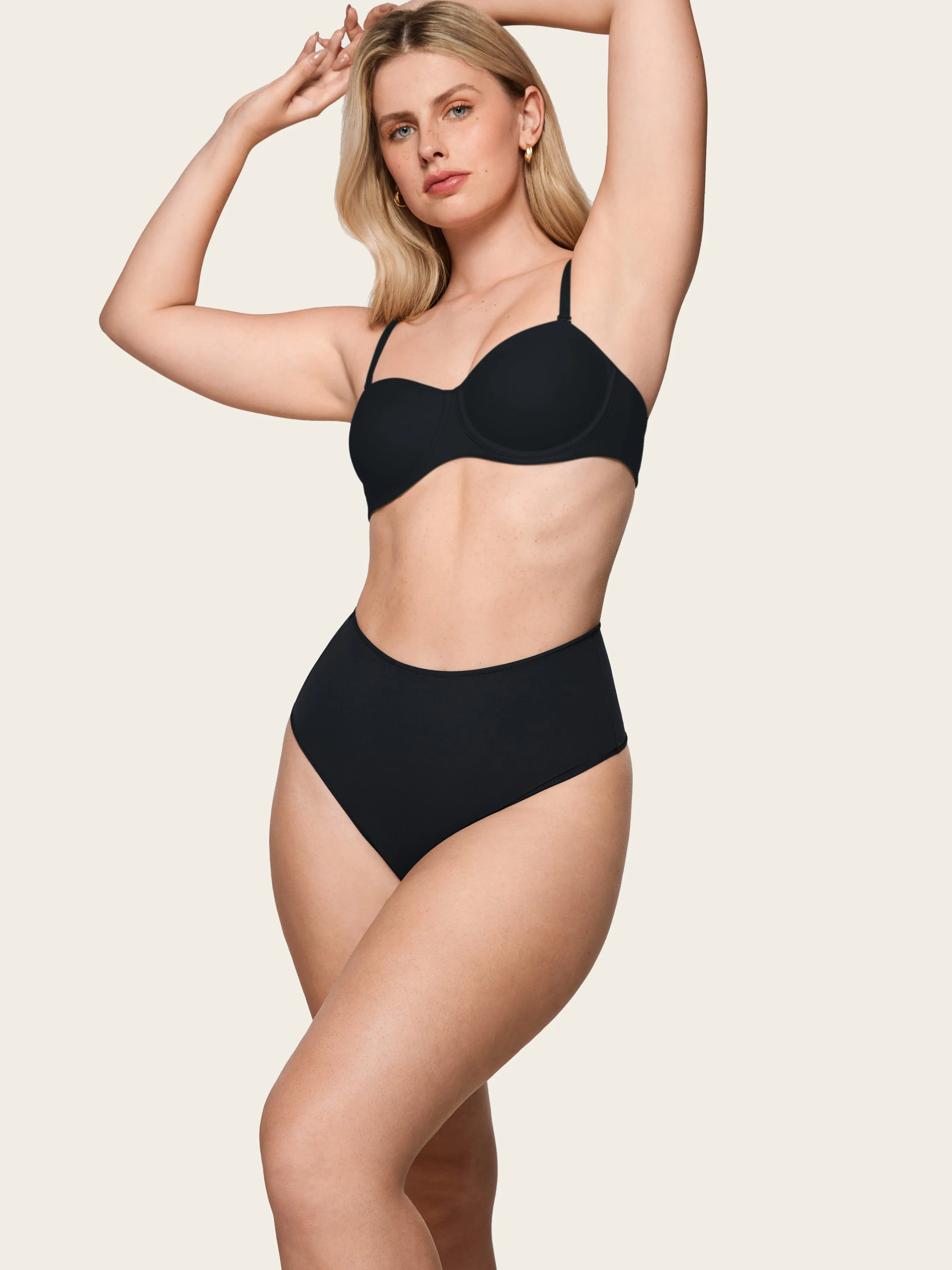 Smooth High Waisted Thong - 3 Pack