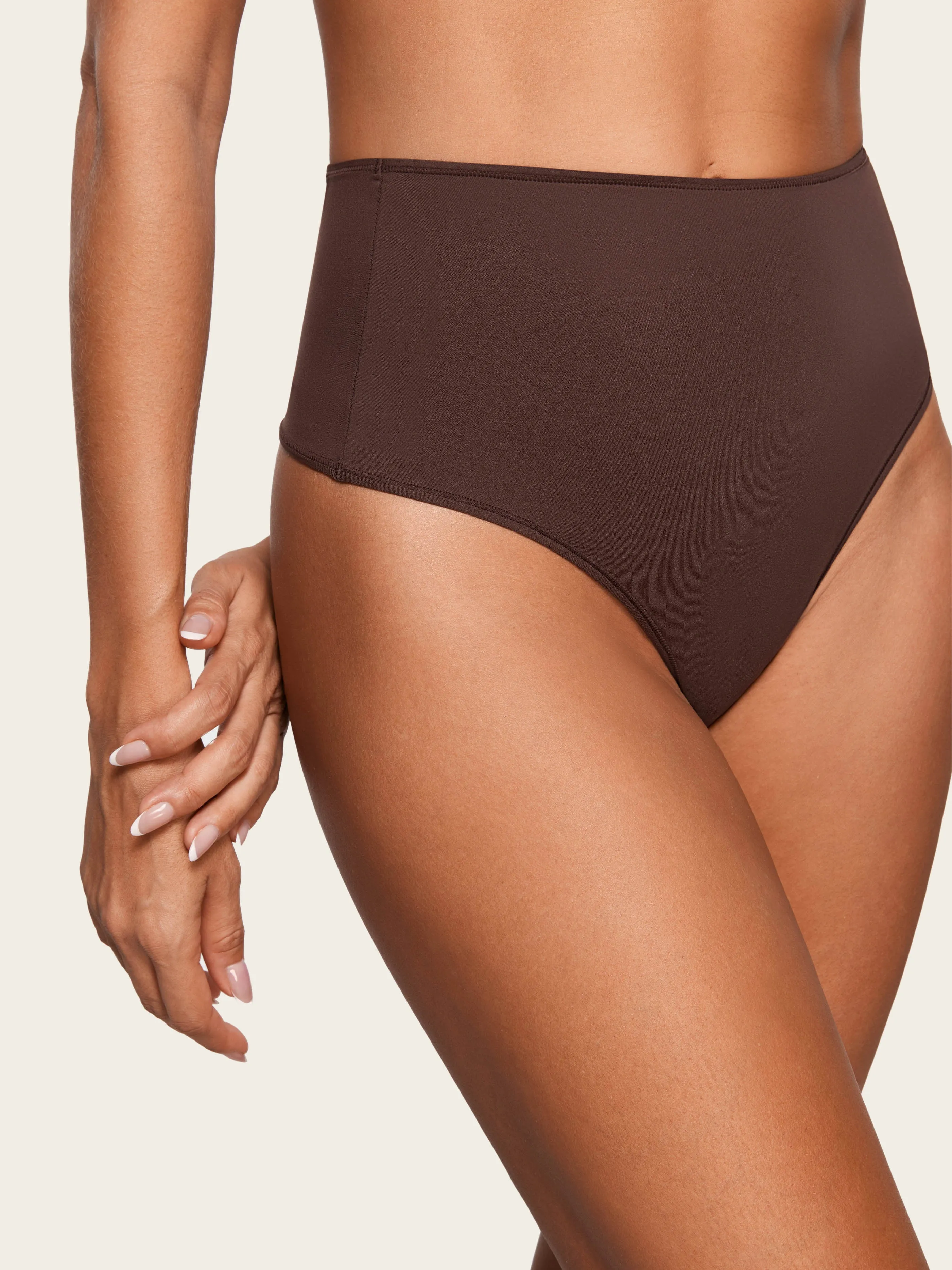 Smooth High Waisted Thong - 3 Pack