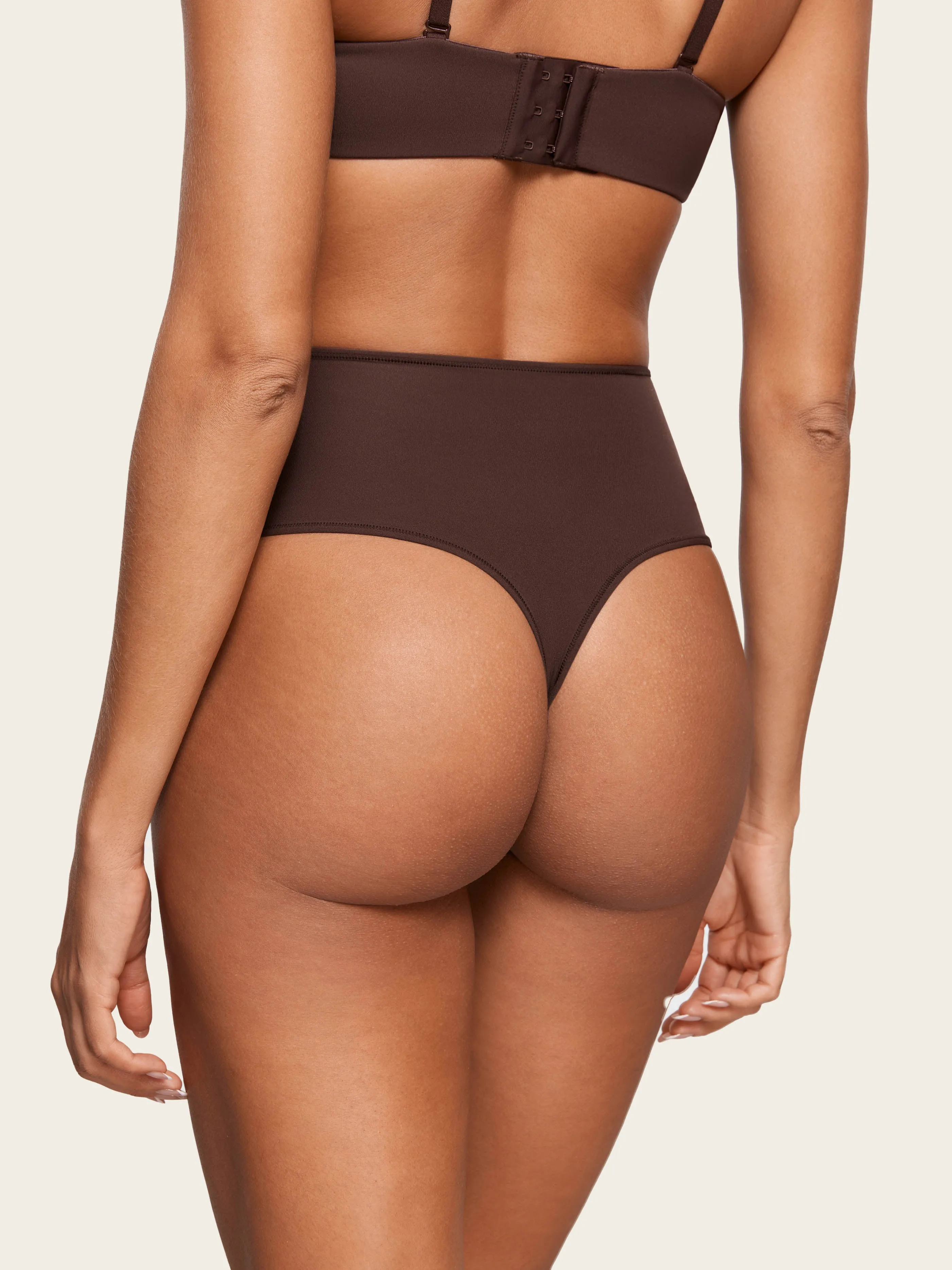 Smooth High Waisted Thong - 3 Pack