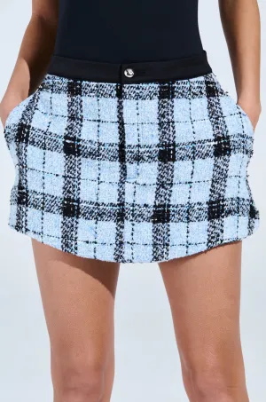 SMOOTH TRANSITION TWEED SKORT