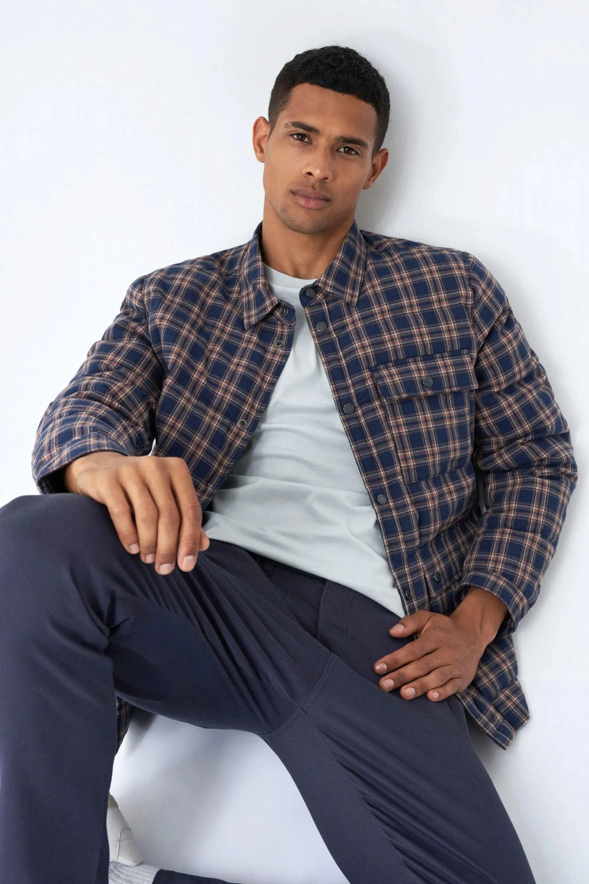 Sobrecamisa de Cuadros con Relleno