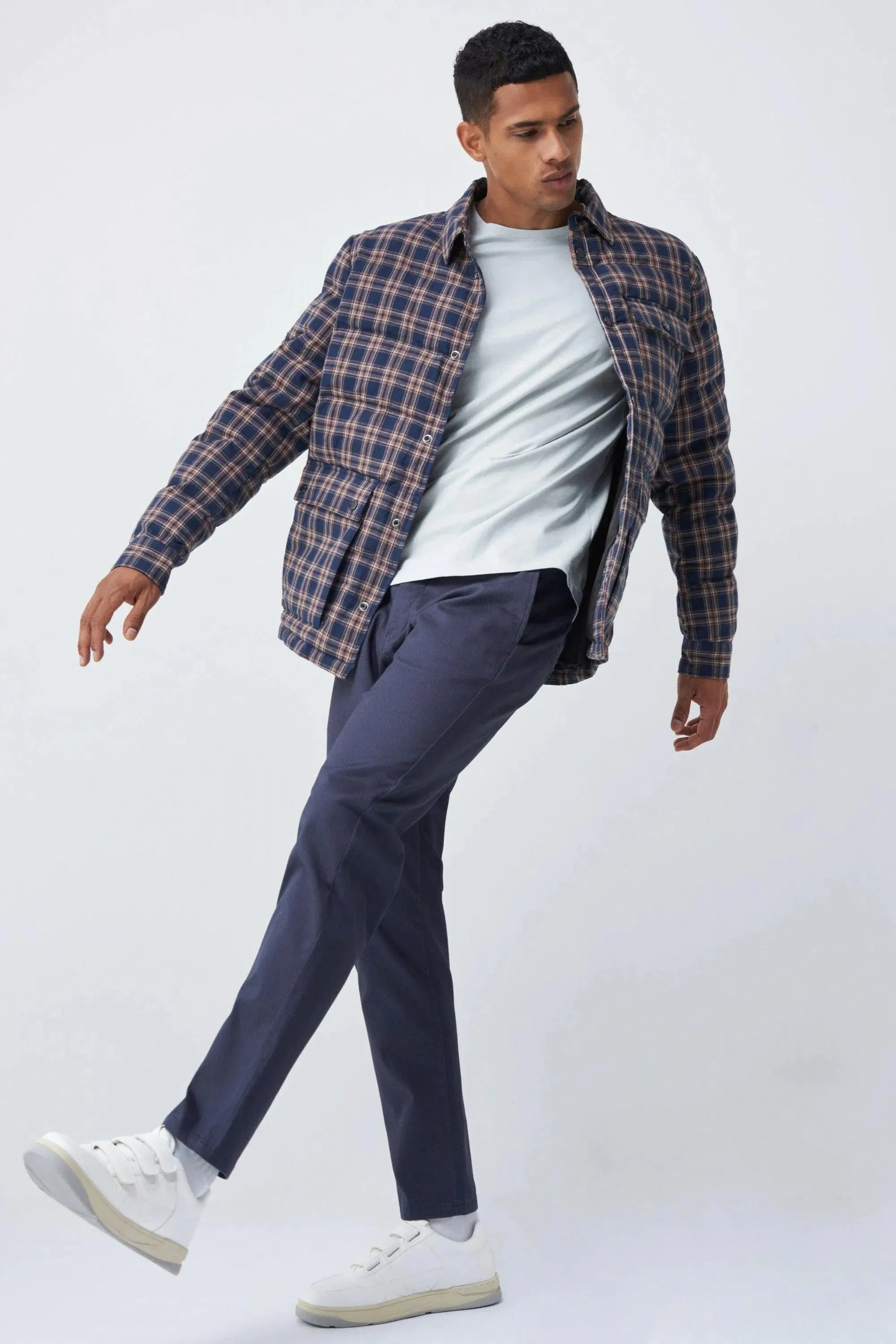 Sobrecamisa de Cuadros con Relleno