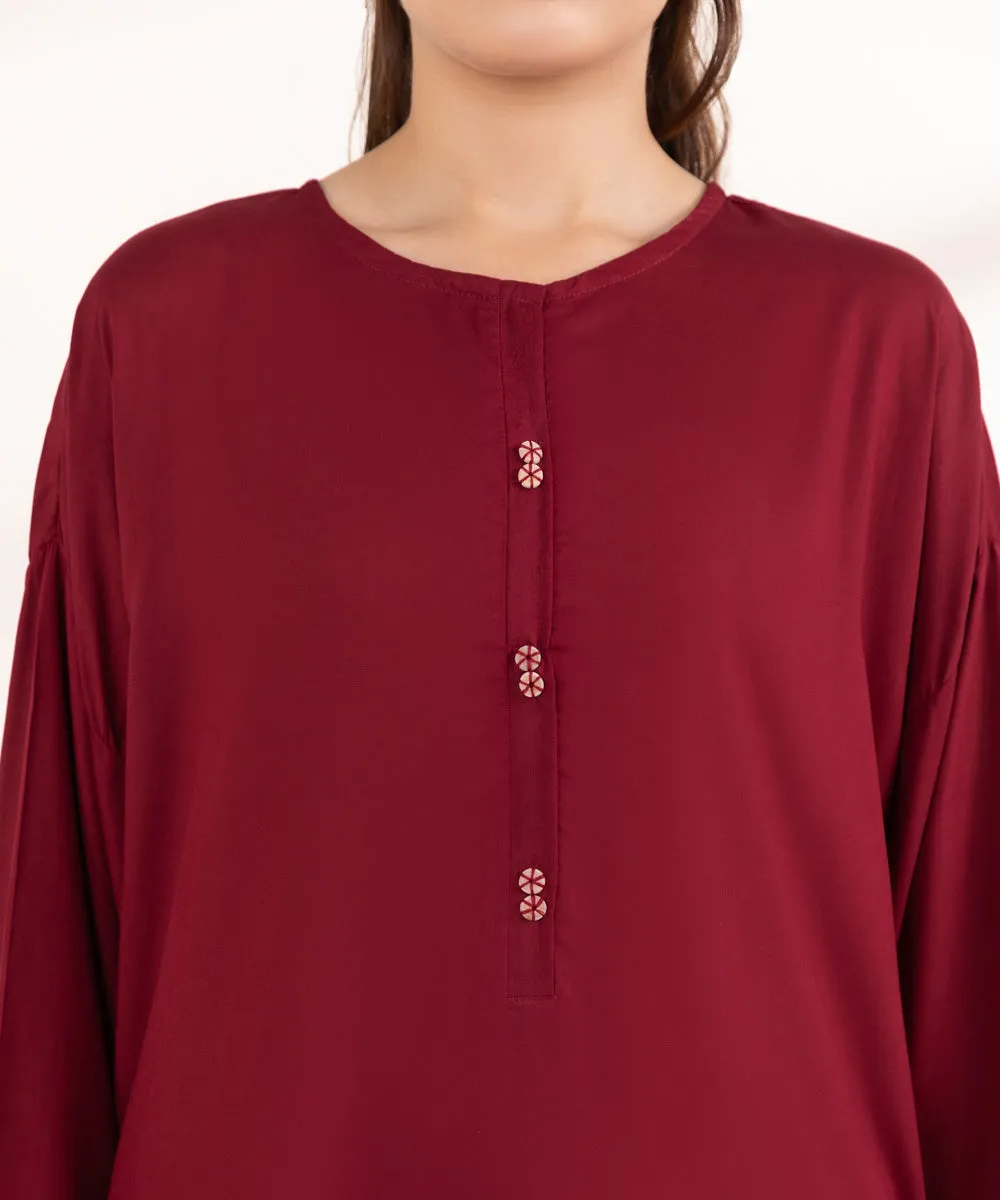 Solid Arabic Lawn Shirt