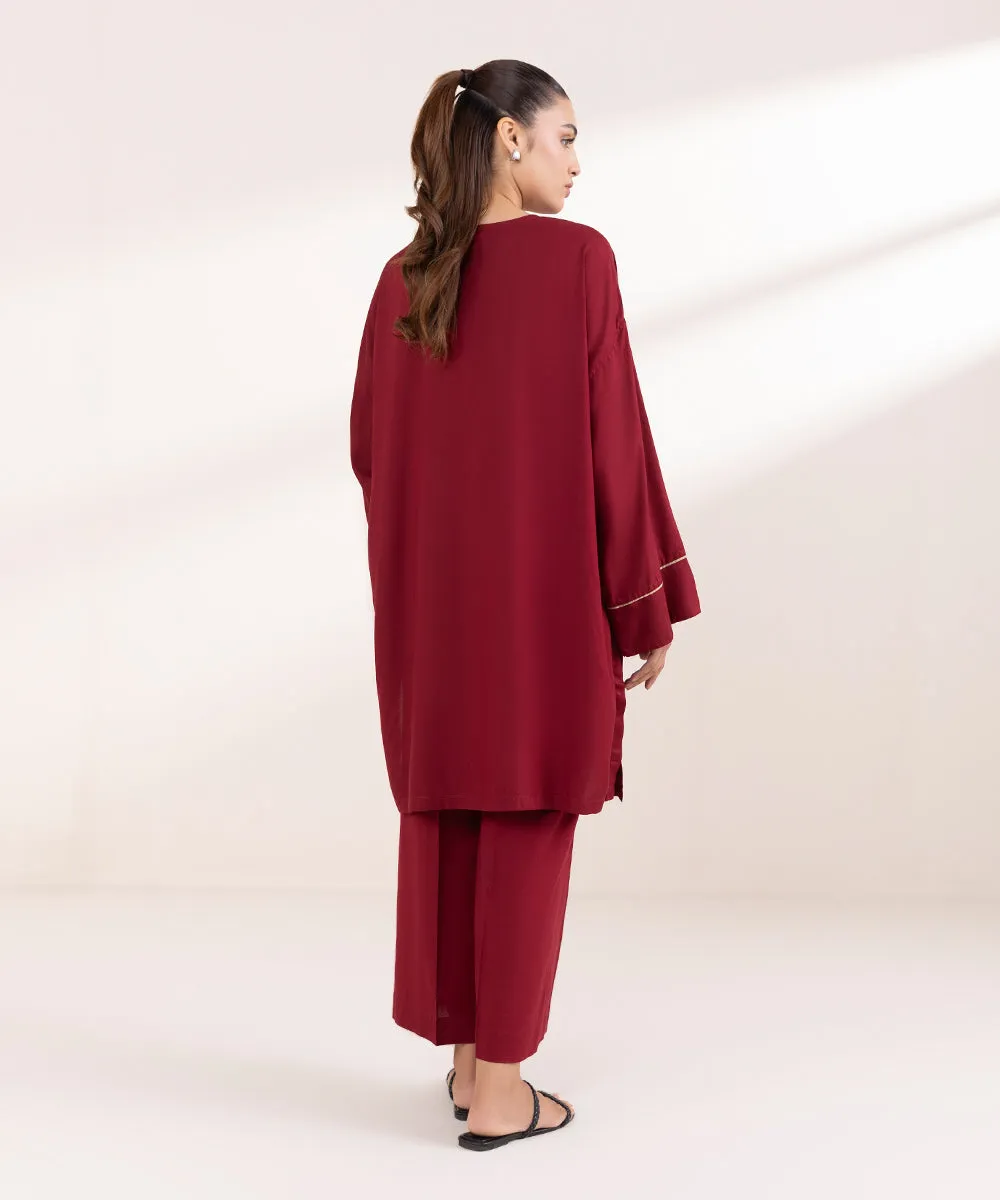 Solid Arabic Lawn Shirt