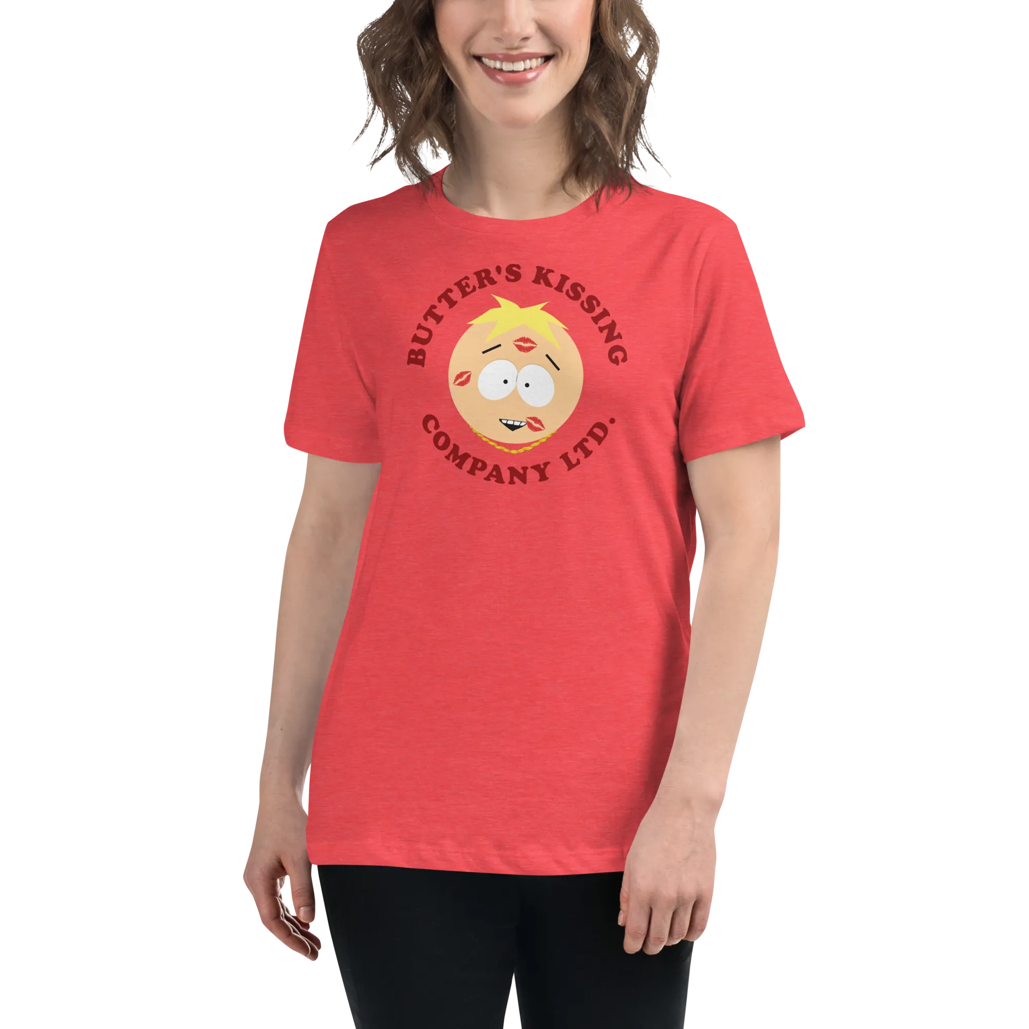 South Park Butter's Kissing Company Womens Short Sleeve T-Shirt