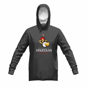 Spartans Stock Cotton Fleece Hoodie Dark Grey Marle