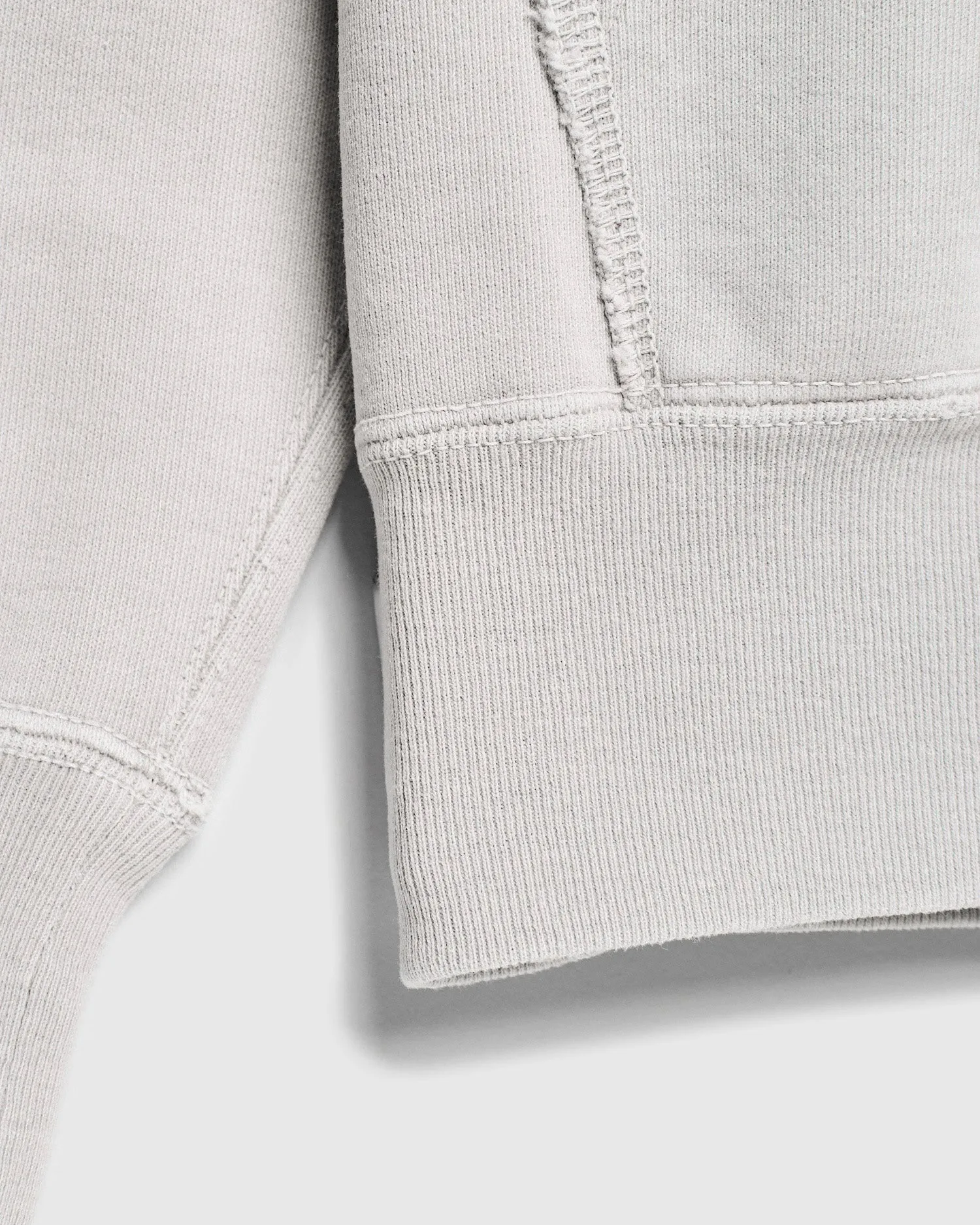 Special Finish Zip Hoodie in Off White