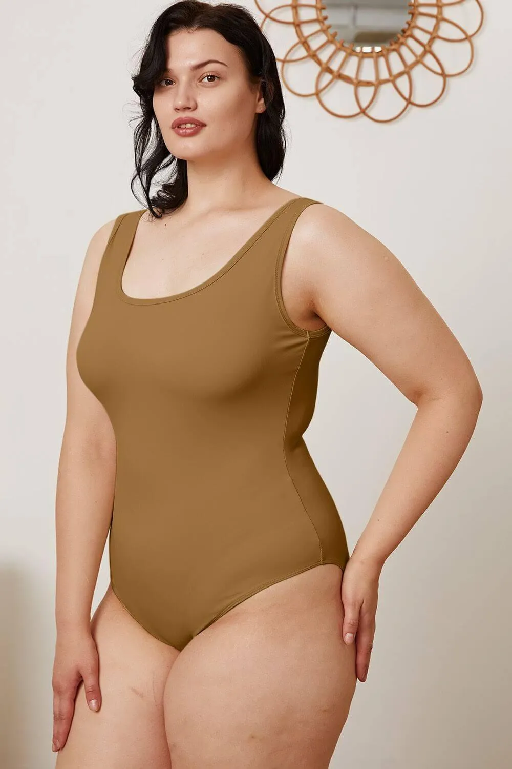 Square Neck Sleeveless Bodysuit – Sleek & Stylish Fit