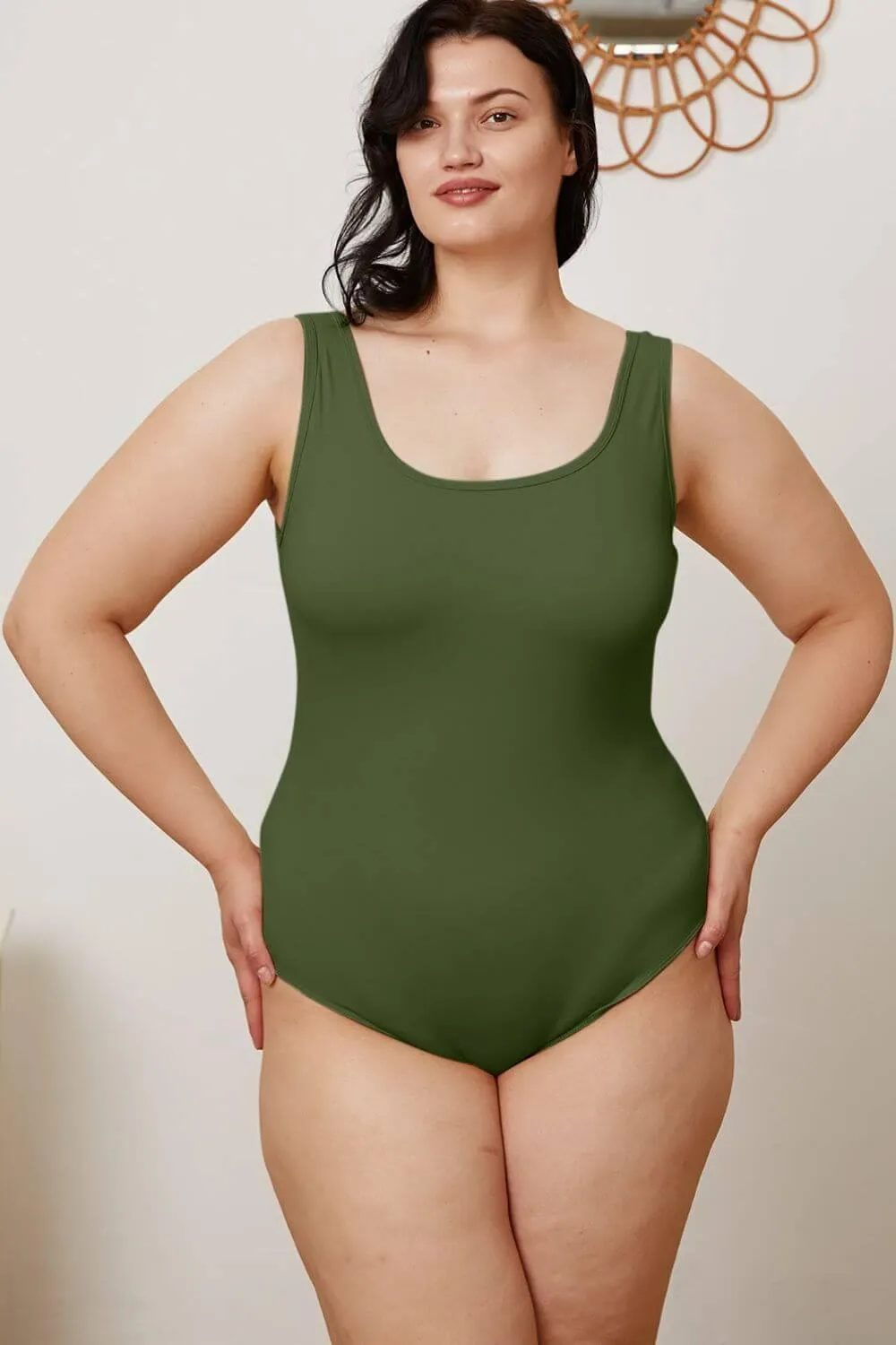 Square Neck Sleeveless Bodysuit – Sleek & Stylish Fit