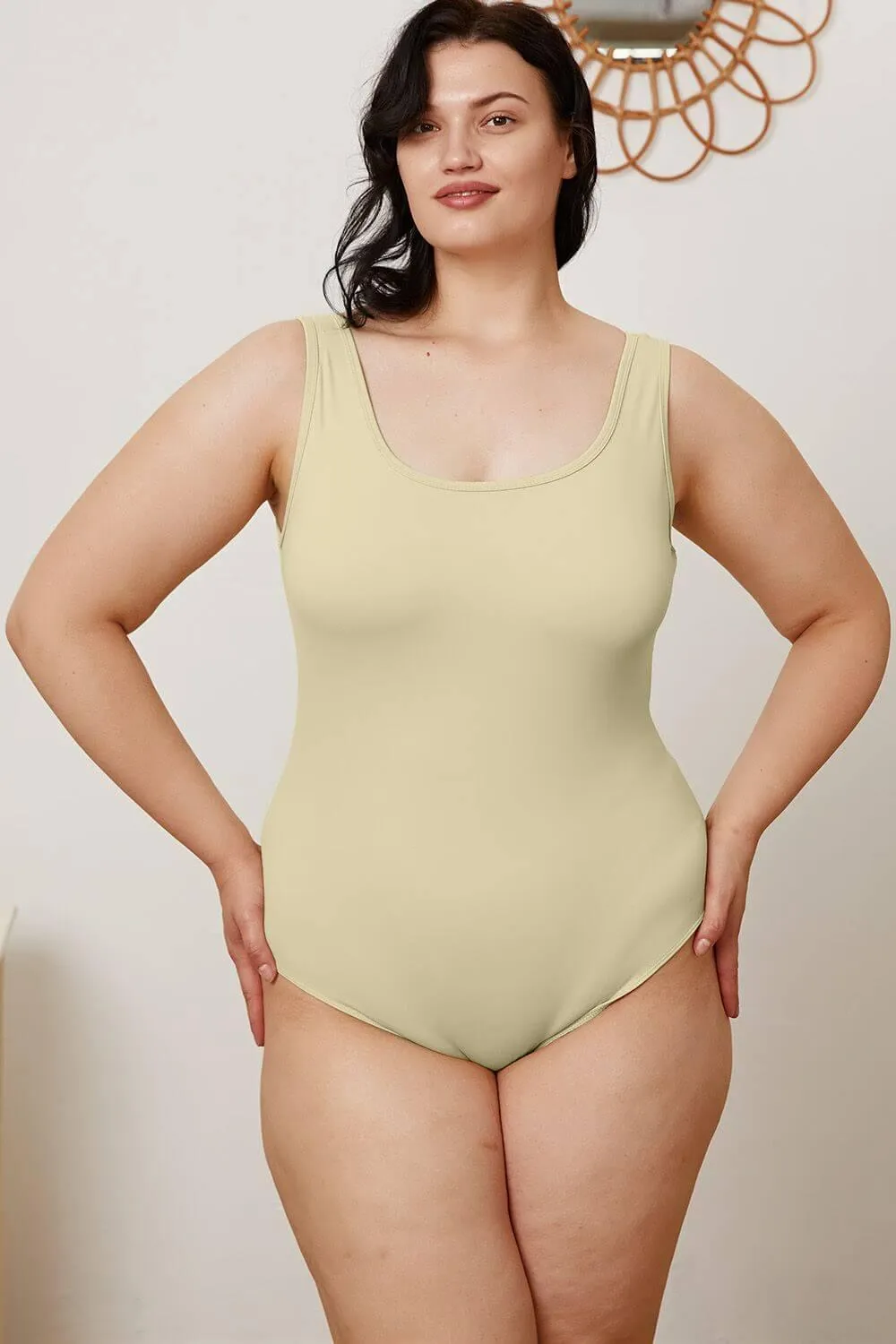 Square Neck Sleeveless Bodysuit – Sleek & Stylish Fit