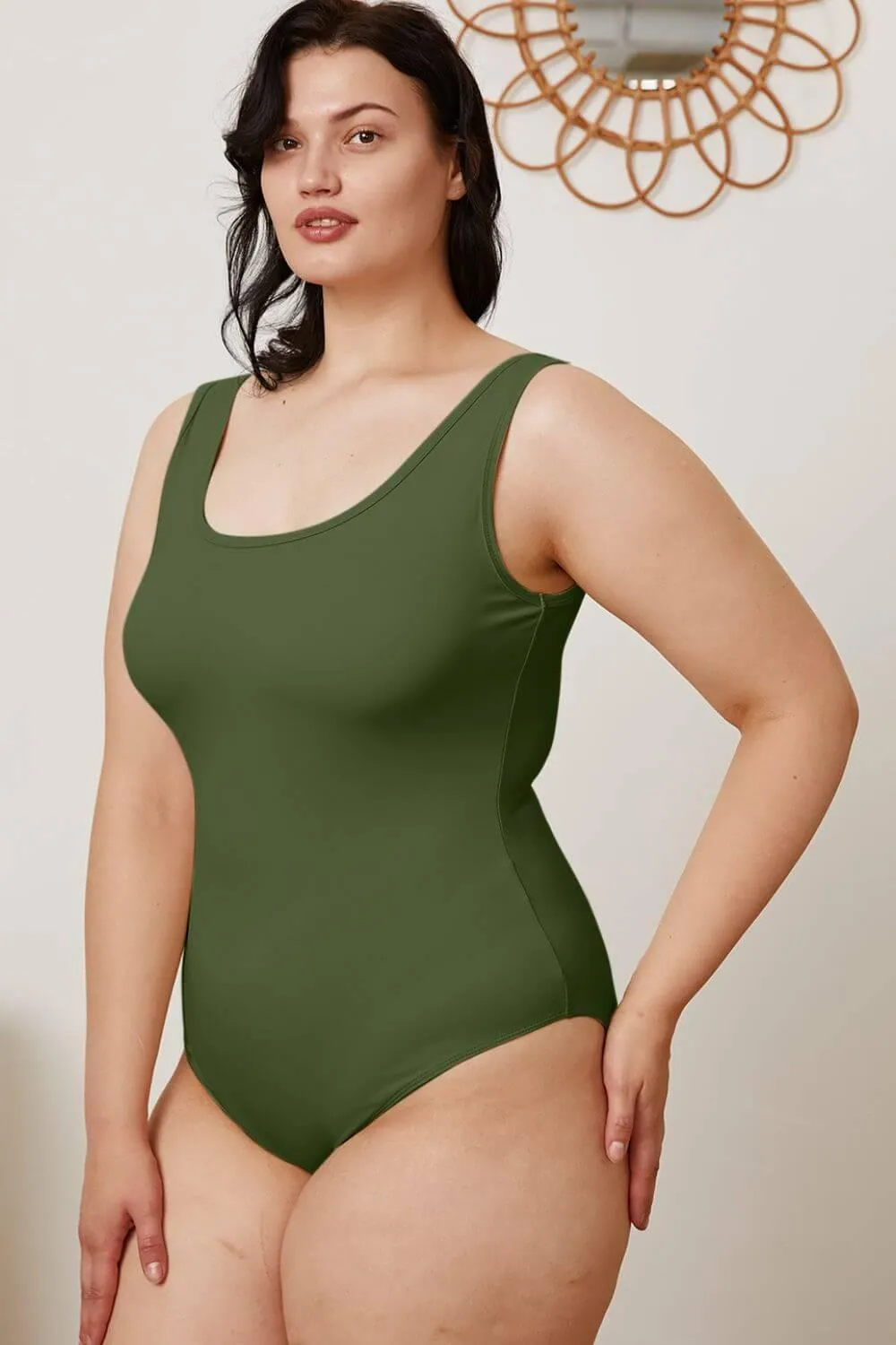 Square Neck Sleeveless Bodysuit – Sleek & Stylish Fit
