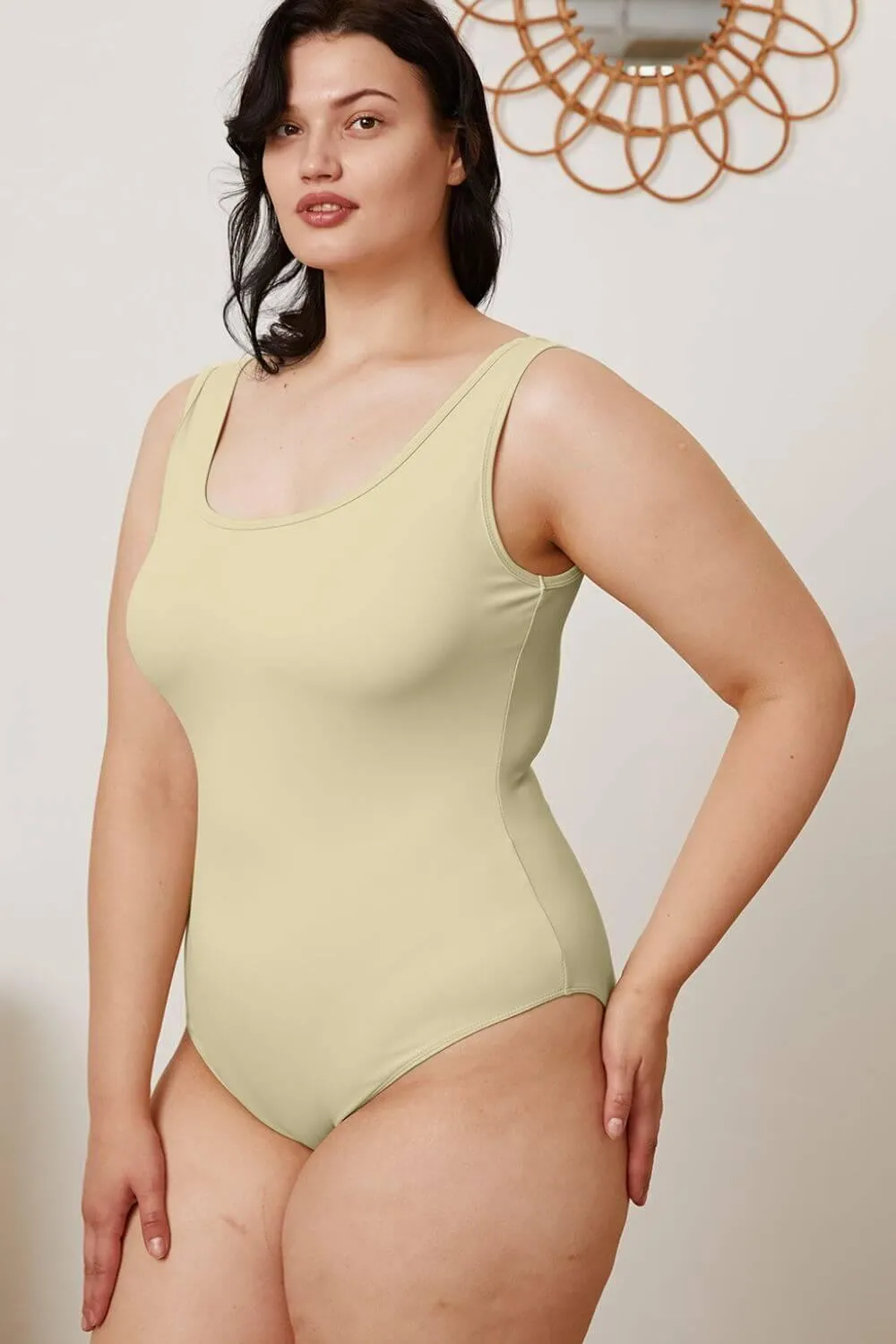 Square Neck Sleeveless Bodysuit – Sleek & Stylish Fit