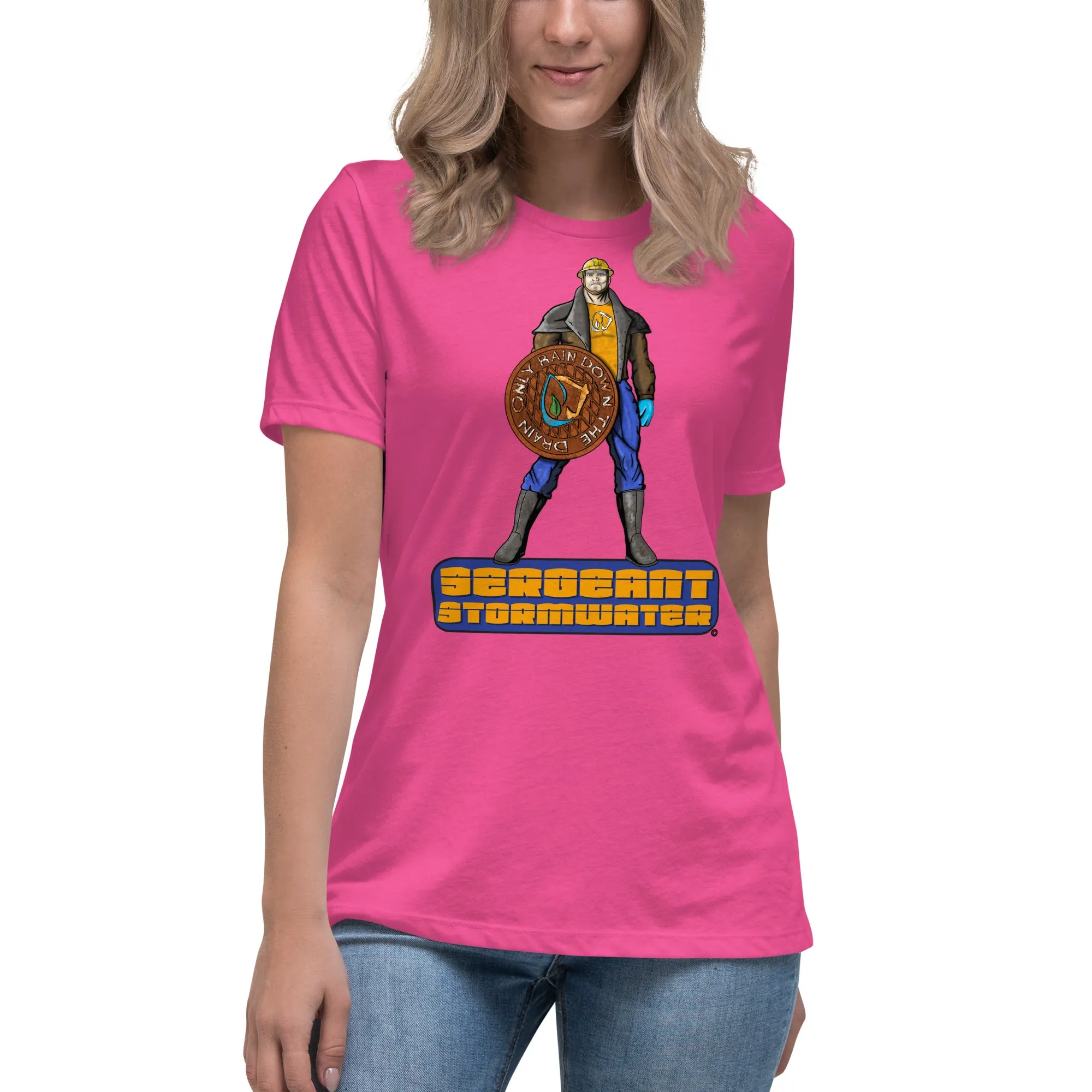 Stormwater Defenders: Sergeant Stormwater - Women's Relaxed T-Shirt