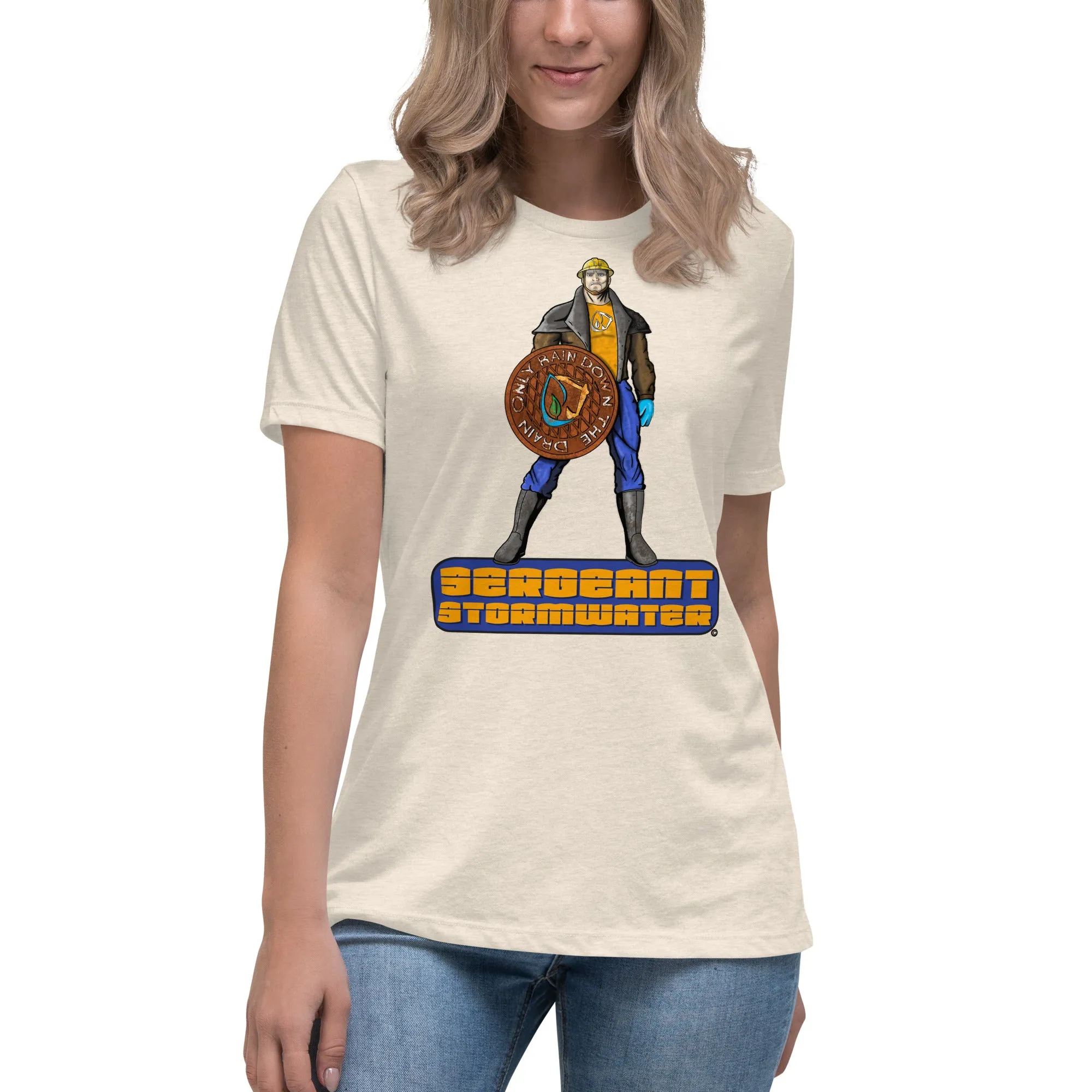 Stormwater Defenders: Sergeant Stormwater - Women's Relaxed T-Shirt