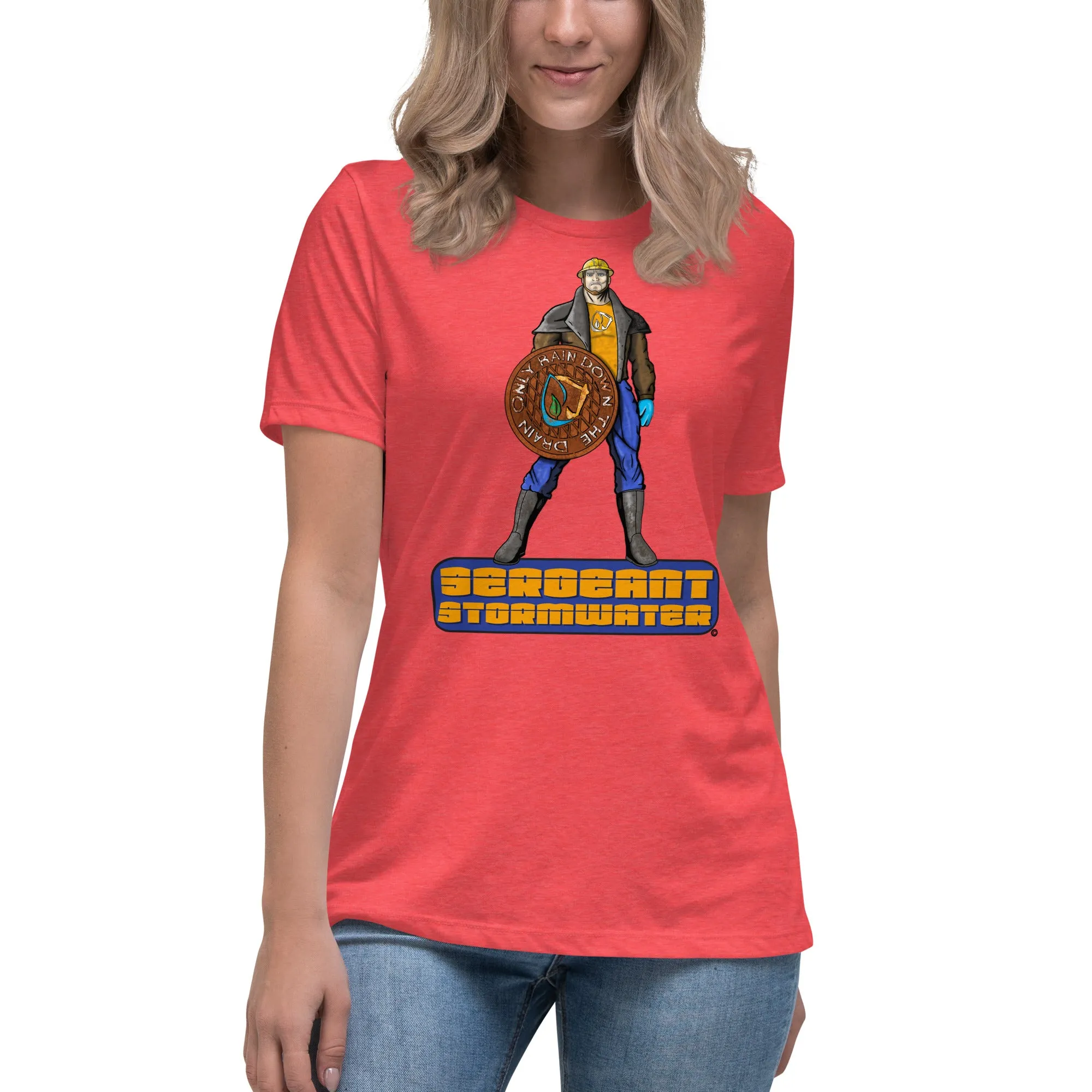 Stormwater Defenders: Sergeant Stormwater - Women's Relaxed T-Shirt