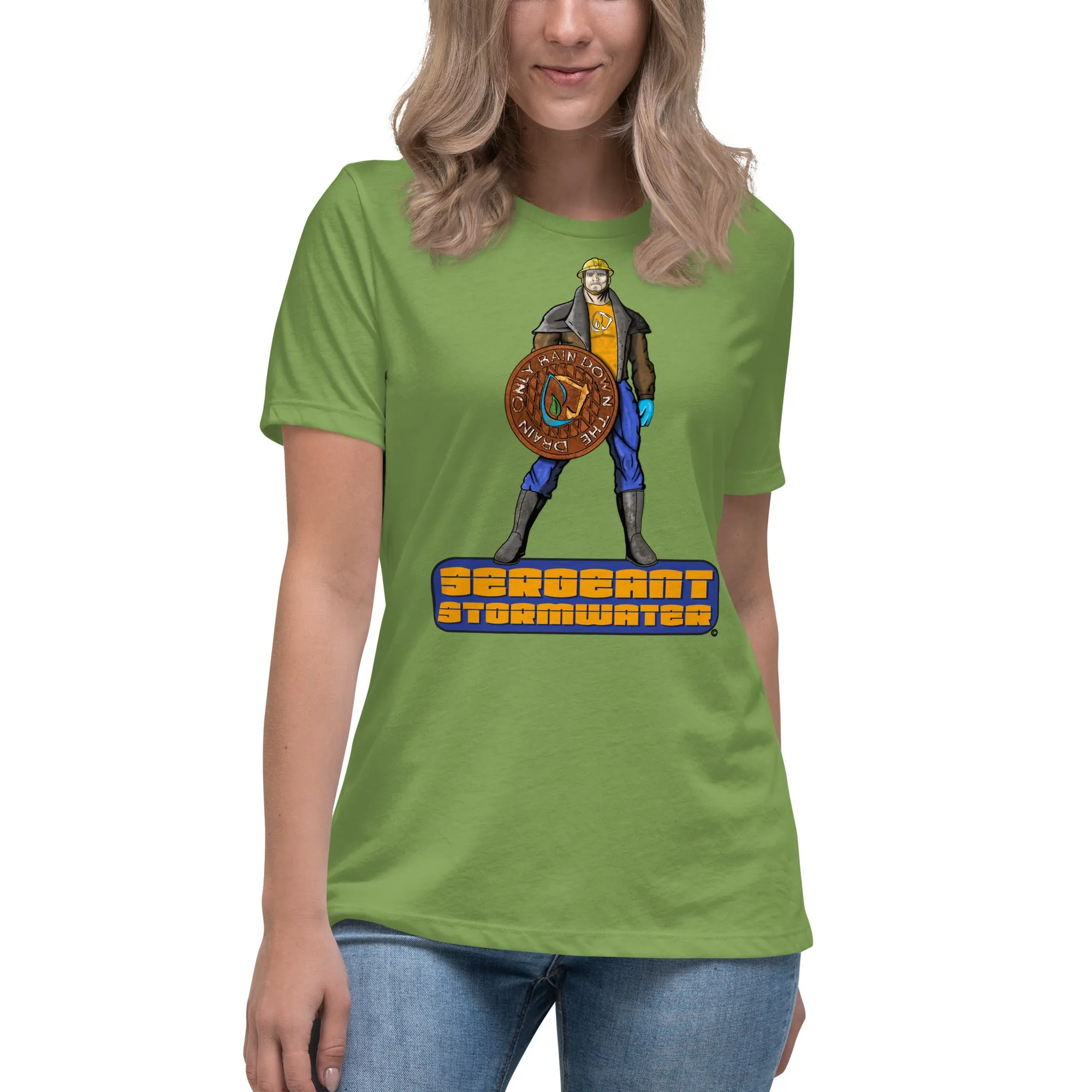 Stormwater Defenders: Sergeant Stormwater - Women's Relaxed T-Shirt