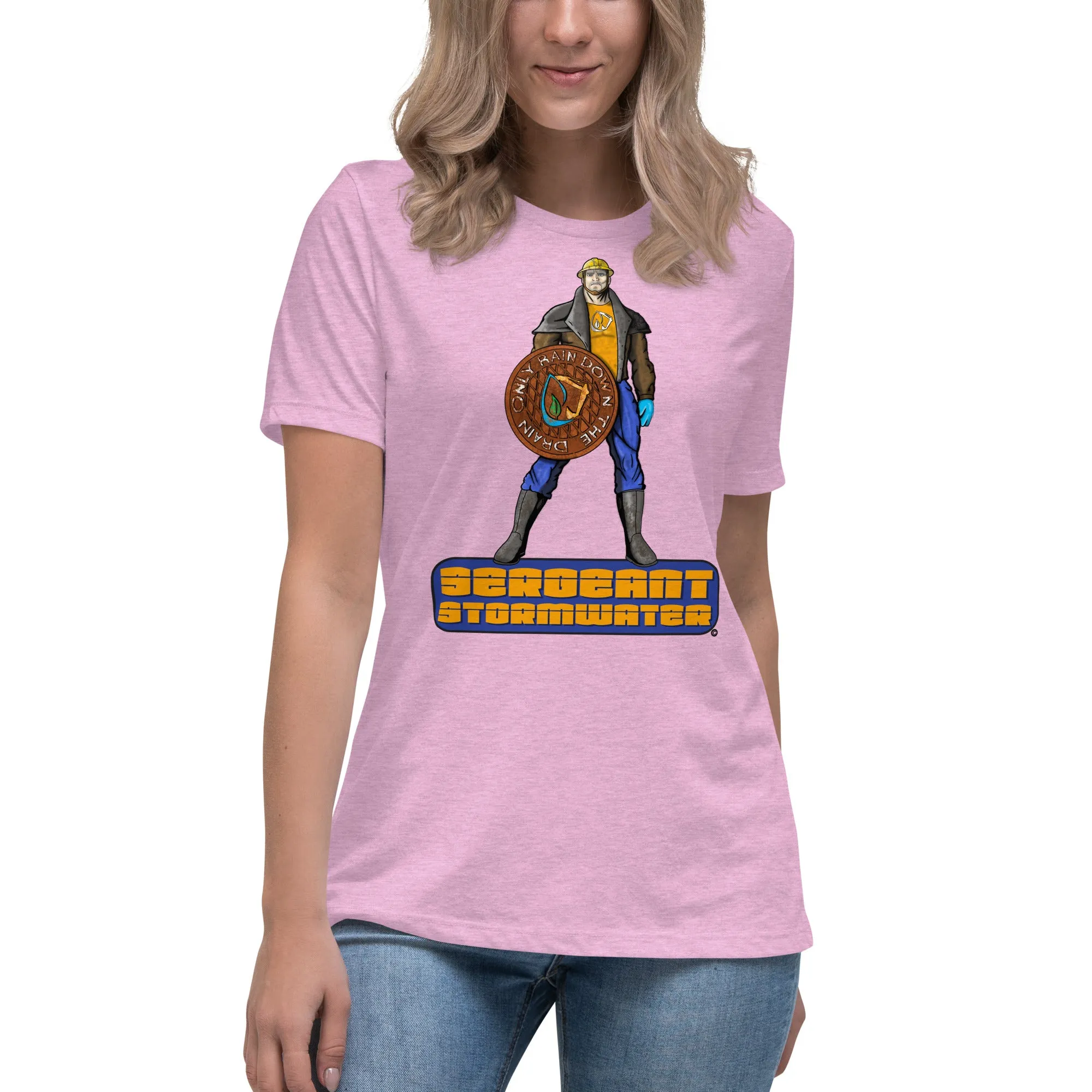 Stormwater Defenders: Sergeant Stormwater - Women's Relaxed T-Shirt