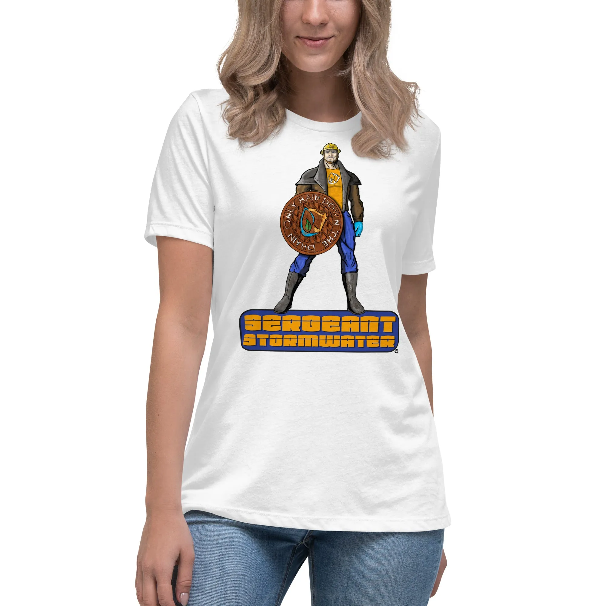 Stormwater Defenders: Sergeant Stormwater - Women's Relaxed T-Shirt
