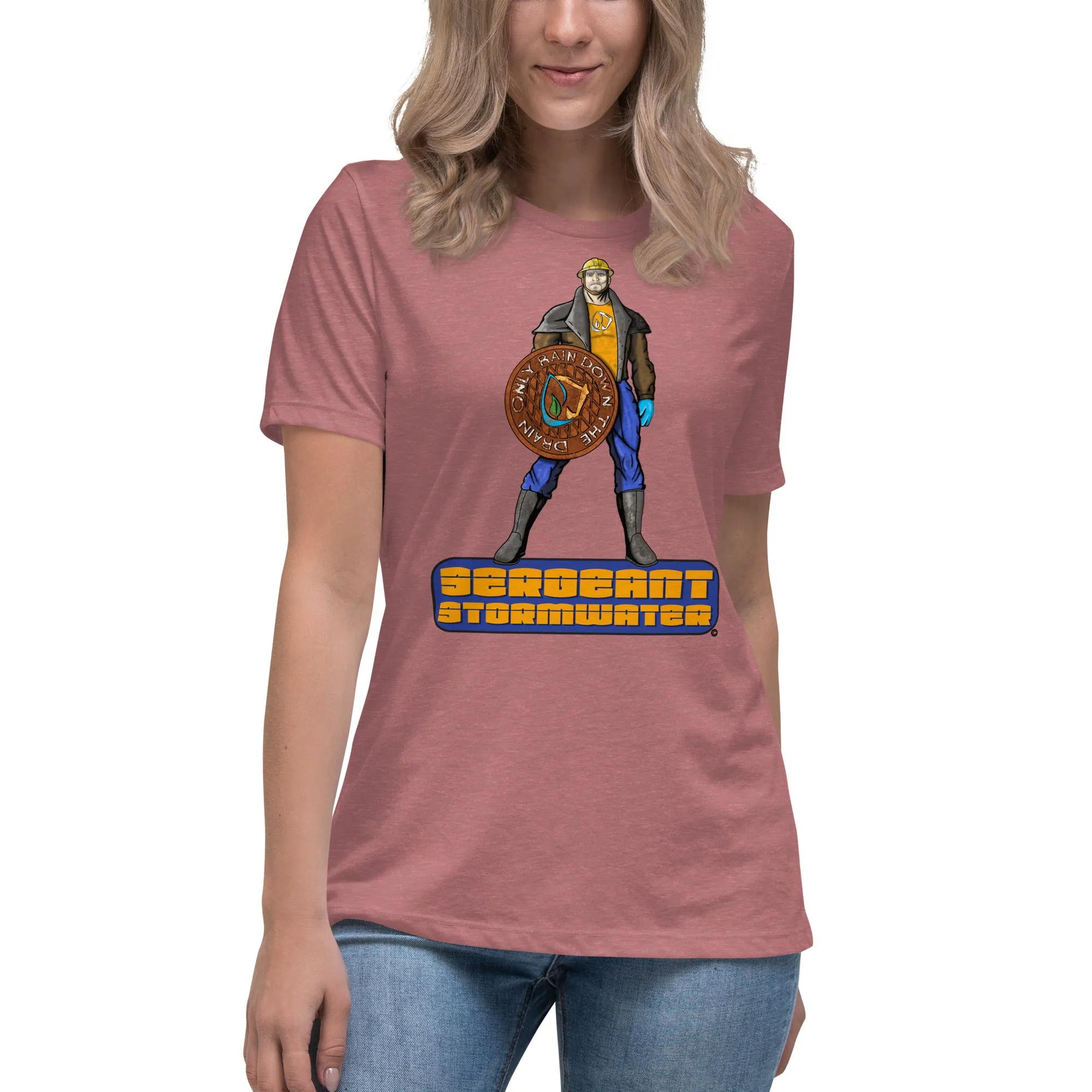 Stormwater Defenders: Sergeant Stormwater - Women's Relaxed T-Shirt
