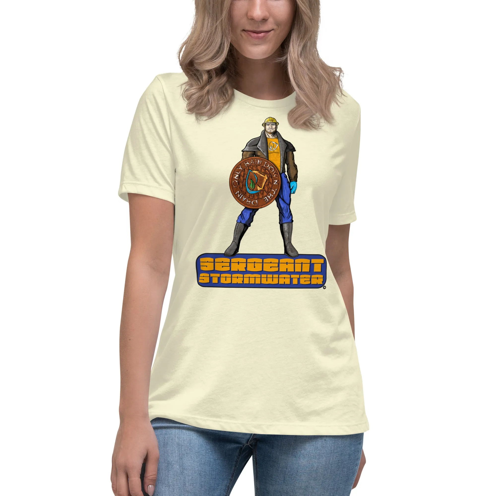 Stormwater Defenders: Sergeant Stormwater - Women's Relaxed T-Shirt