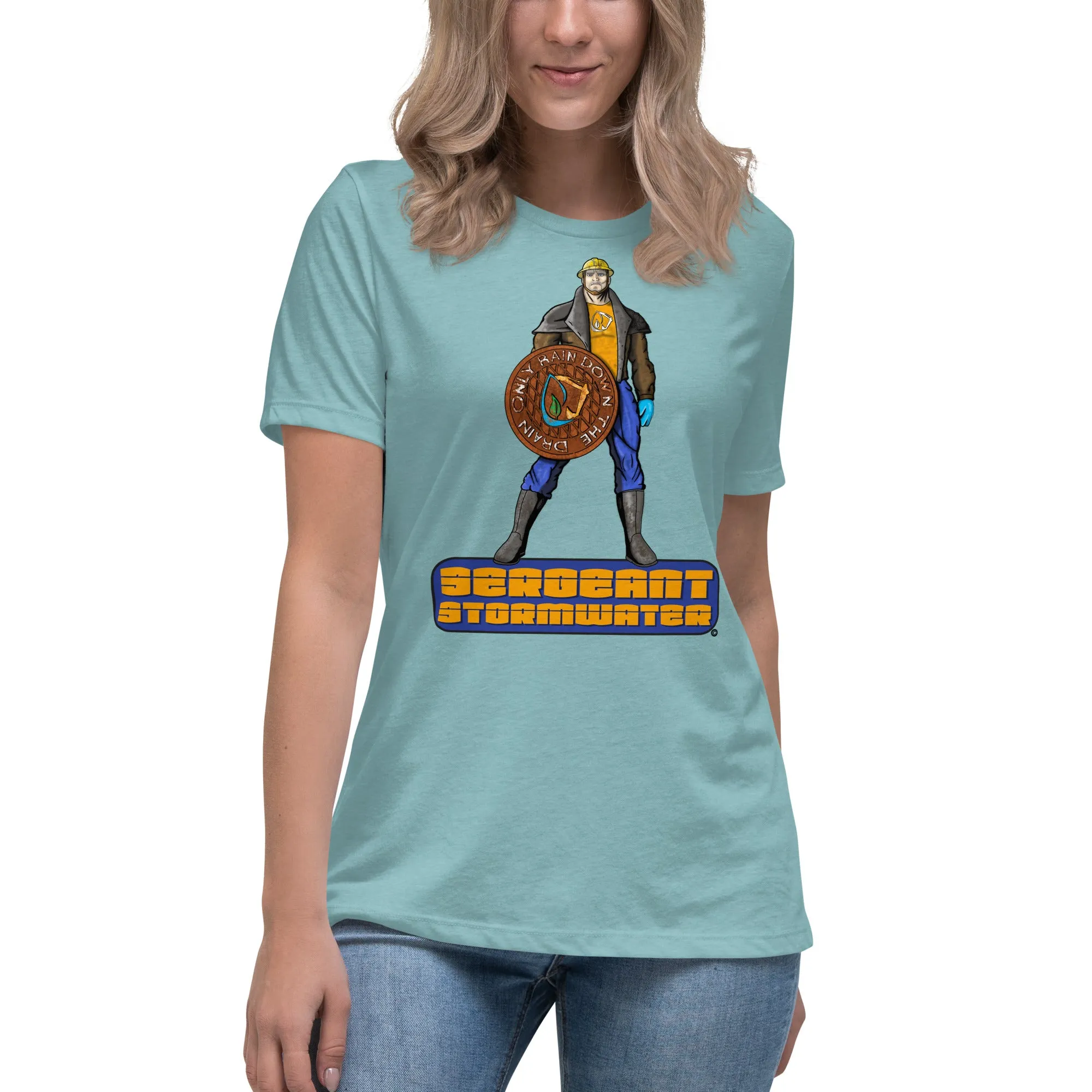 Stormwater Defenders: Sergeant Stormwater - Women's Relaxed T-Shirt