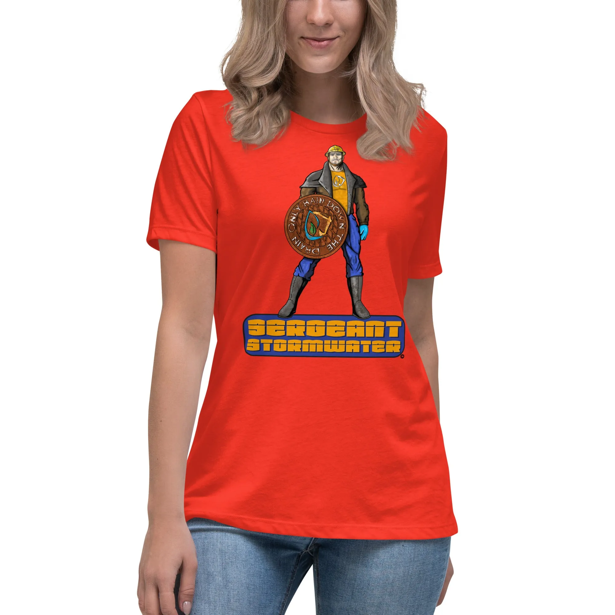 Stormwater Defenders: Sergeant Stormwater - Women's Relaxed T-Shirt