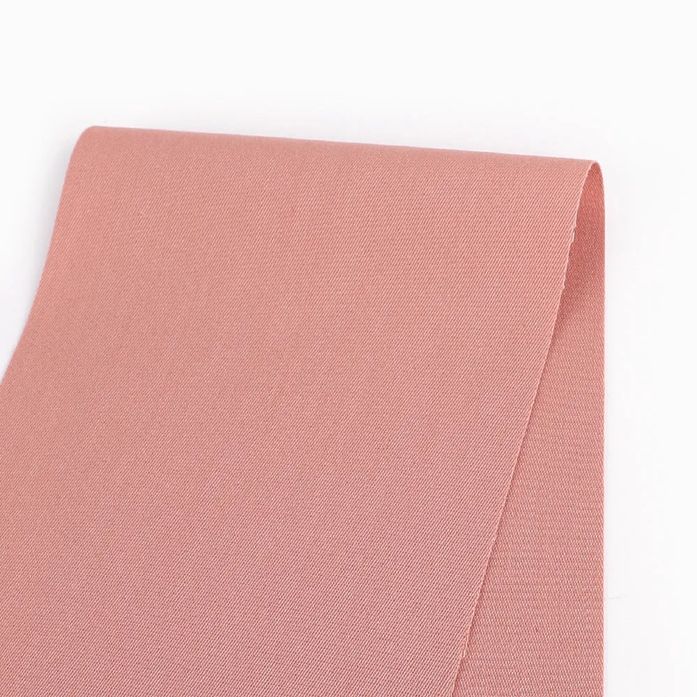Stretch Viscose / Rayon Twill - Rose Gum