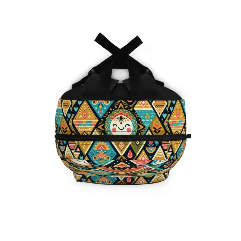 Stylish Ethnic Pattern Backpack Adjustable Straps