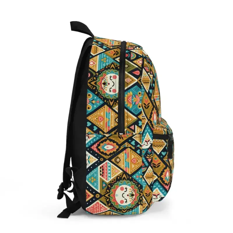 Stylish Ethnic Pattern Backpack Adjustable Straps