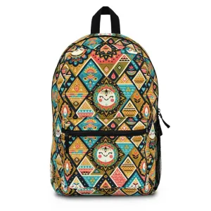 Stylish Ethnic Pattern Backpack Adjustable Straps