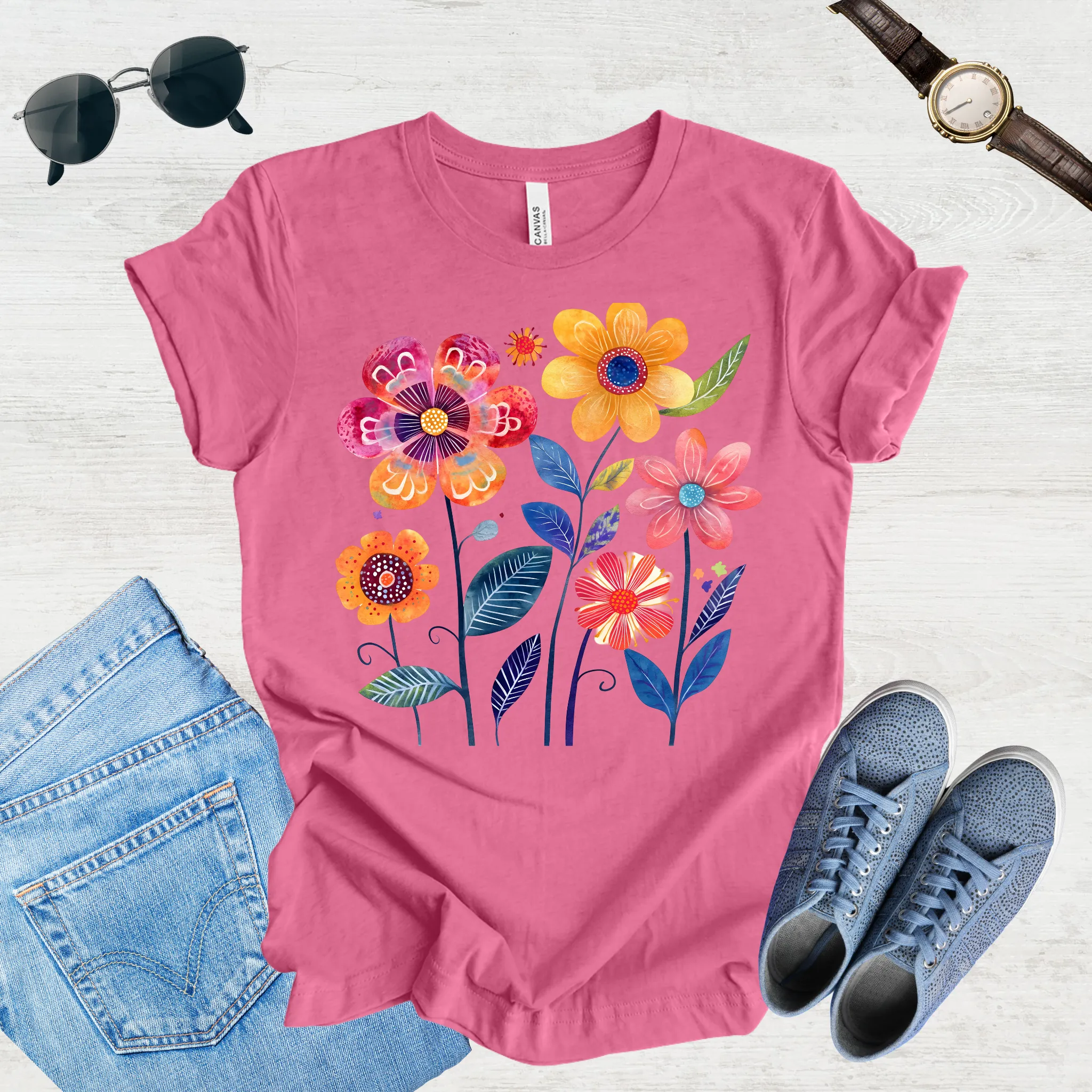 Sunlit Blooms Tee