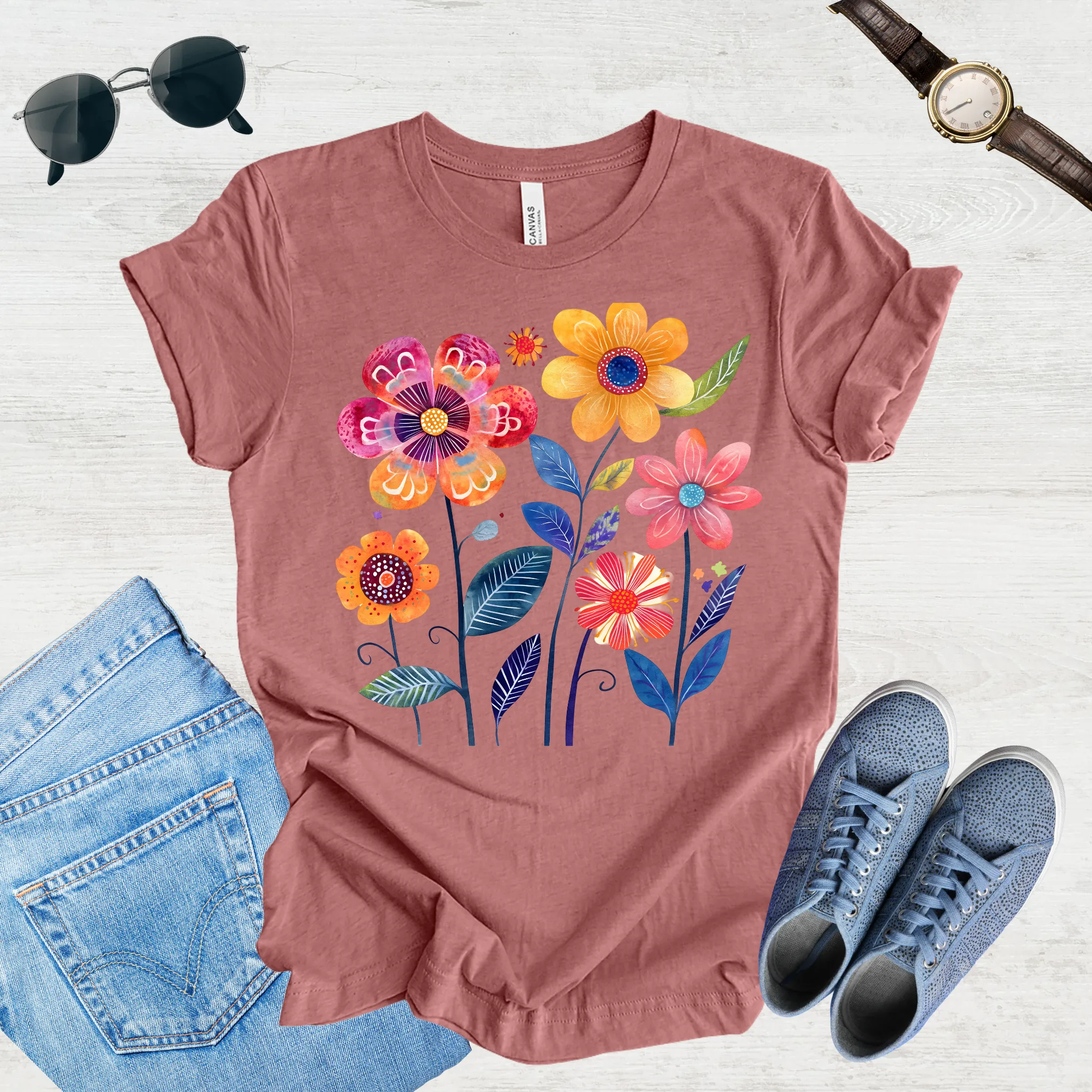 Sunlit Blooms Tee