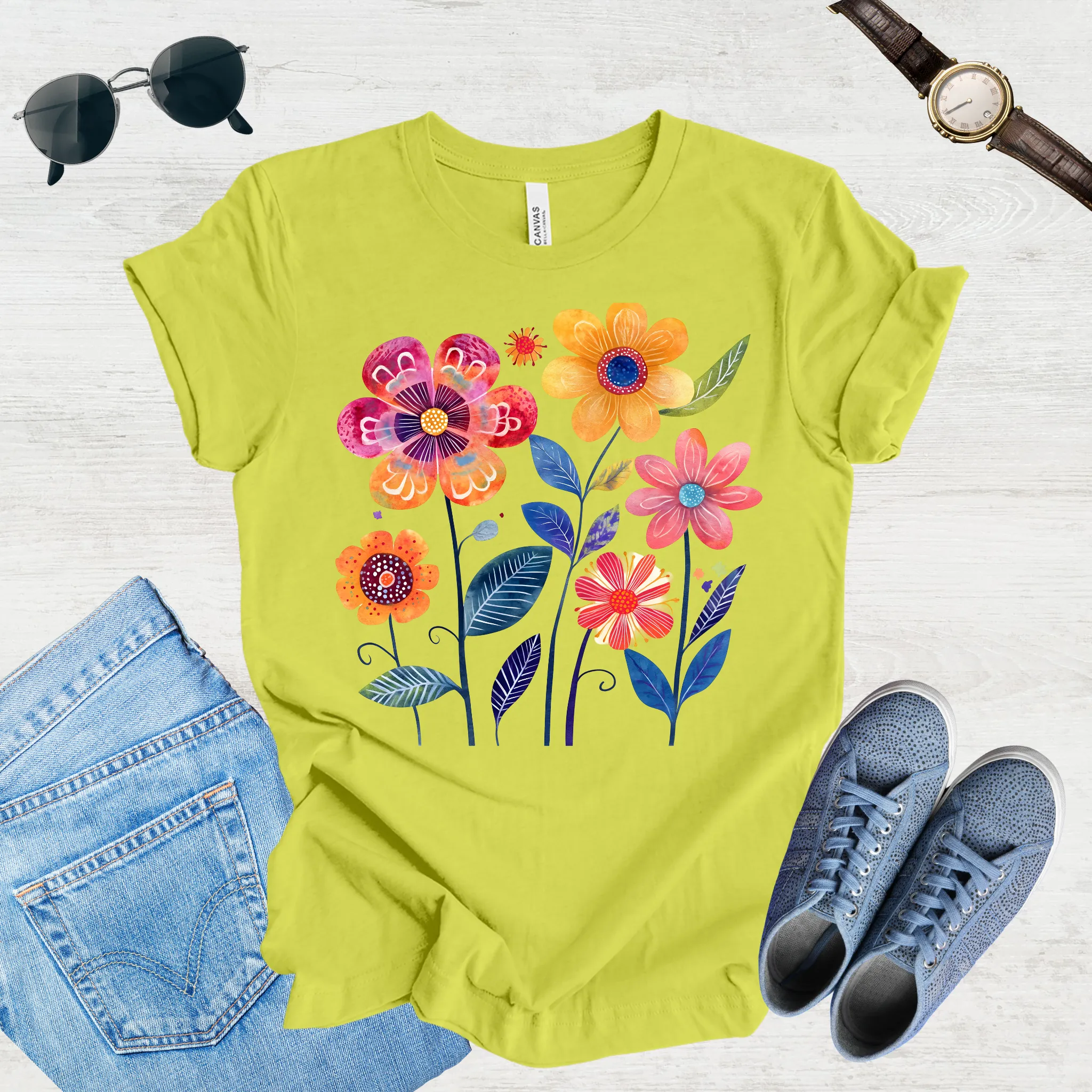 Sunlit Blooms Tee