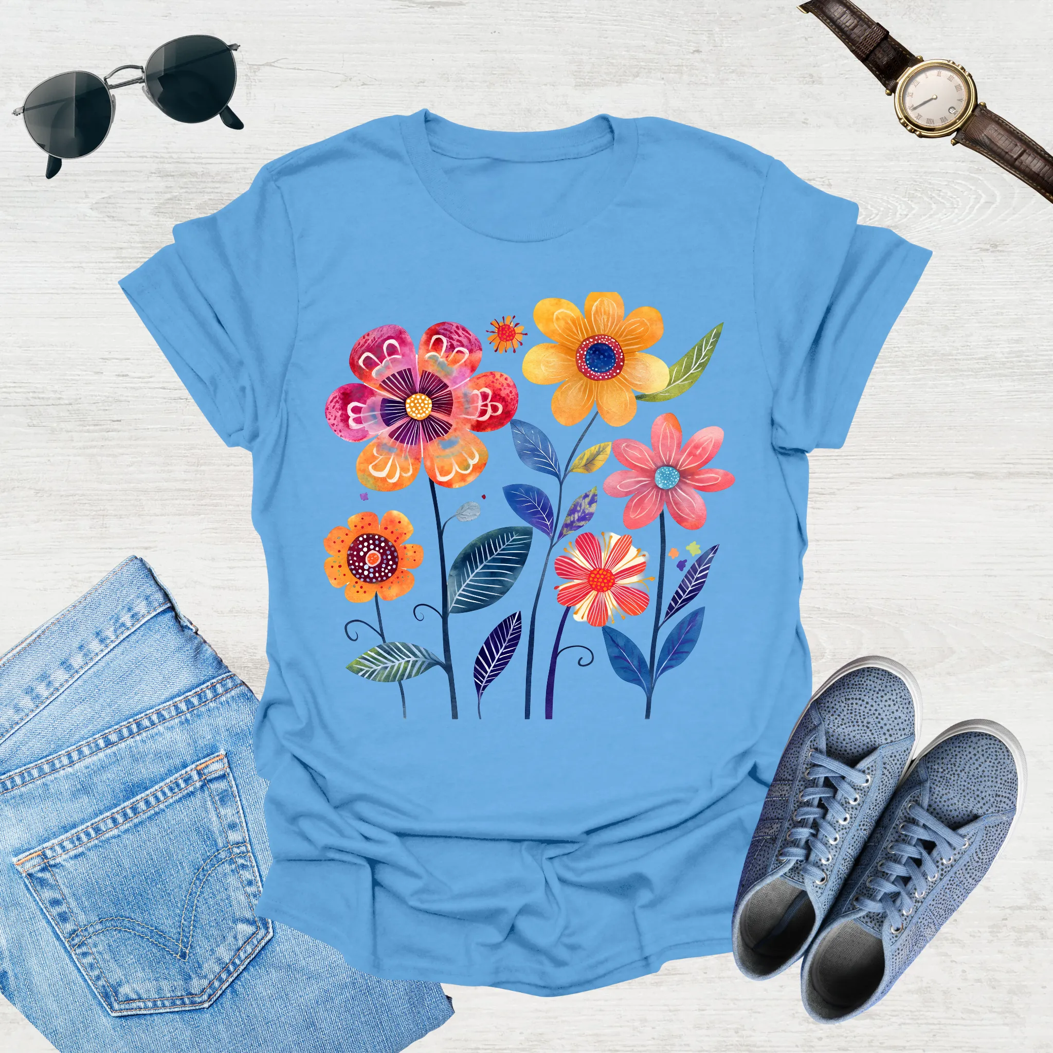 Sunlit Blooms Tee