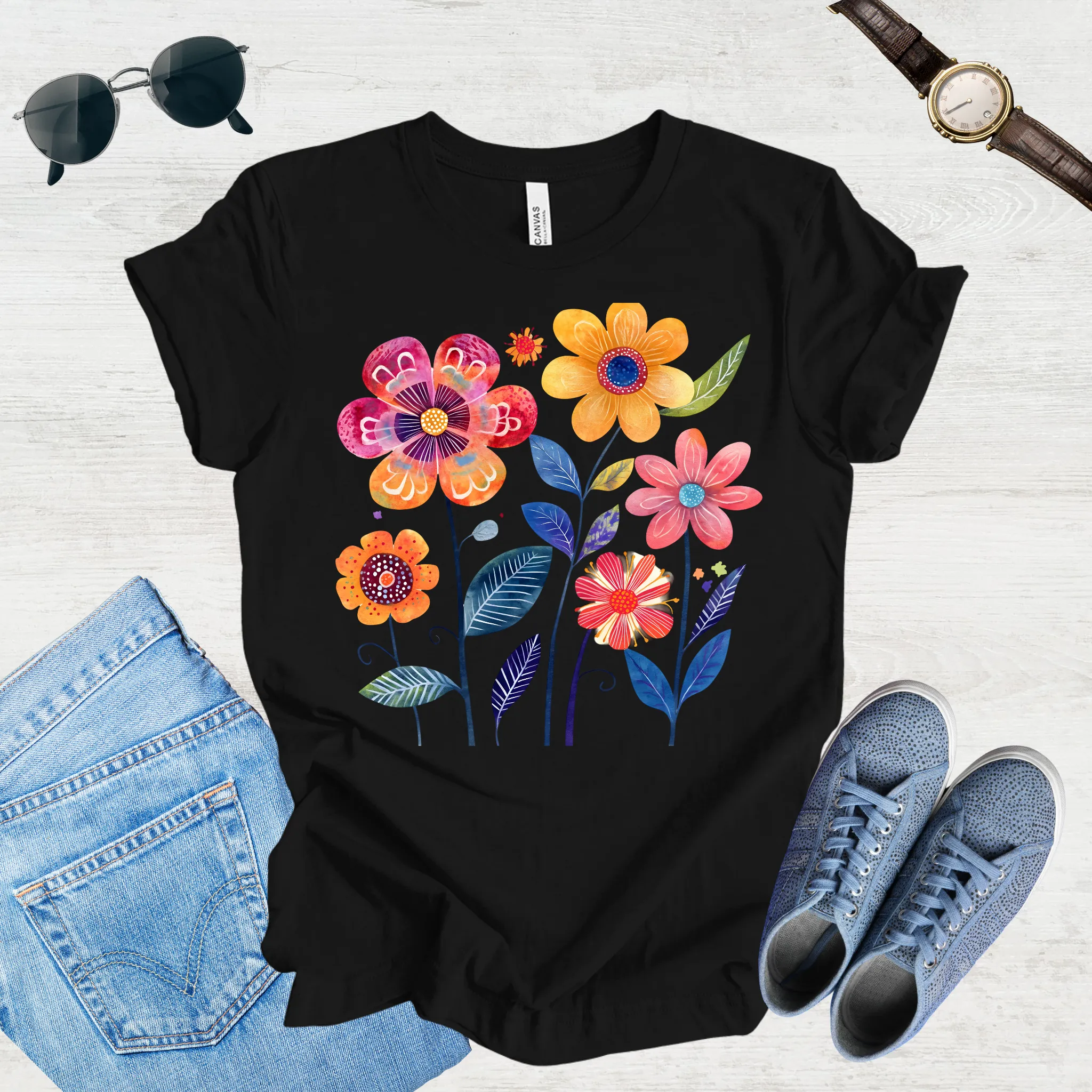 Sunlit Blooms Tee