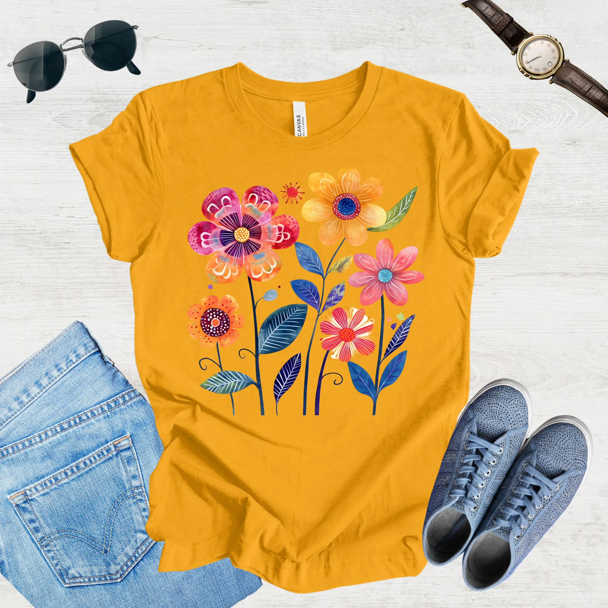 Sunlit Blooms Tee
