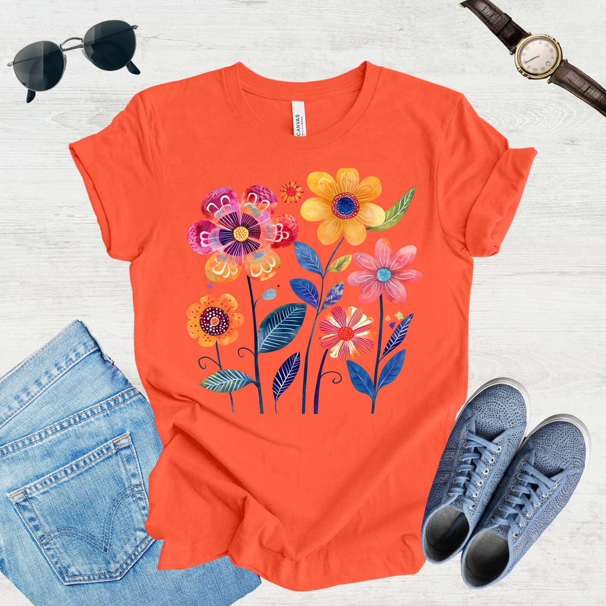 Sunlit Blooms Tee