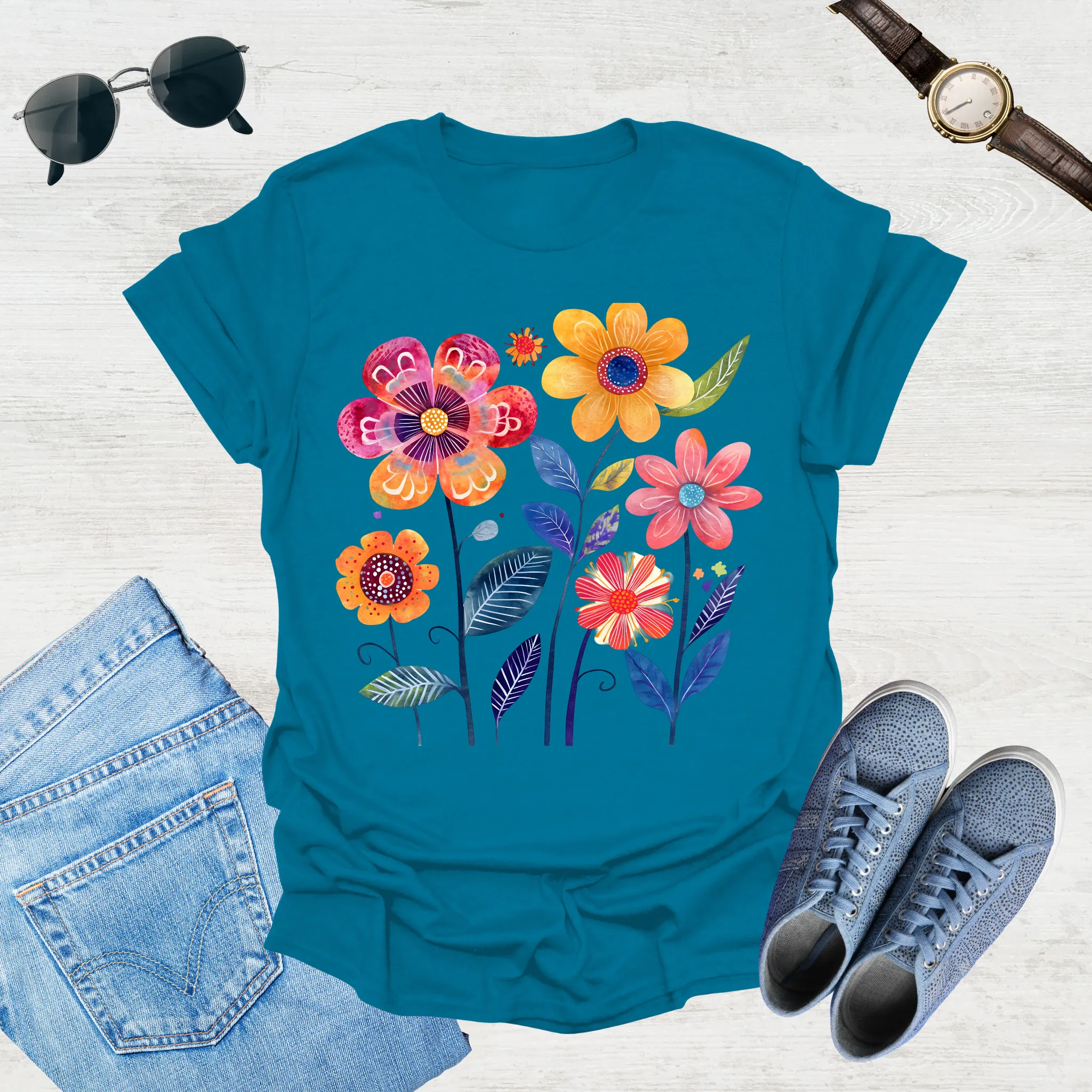 Sunlit Blooms Tee
