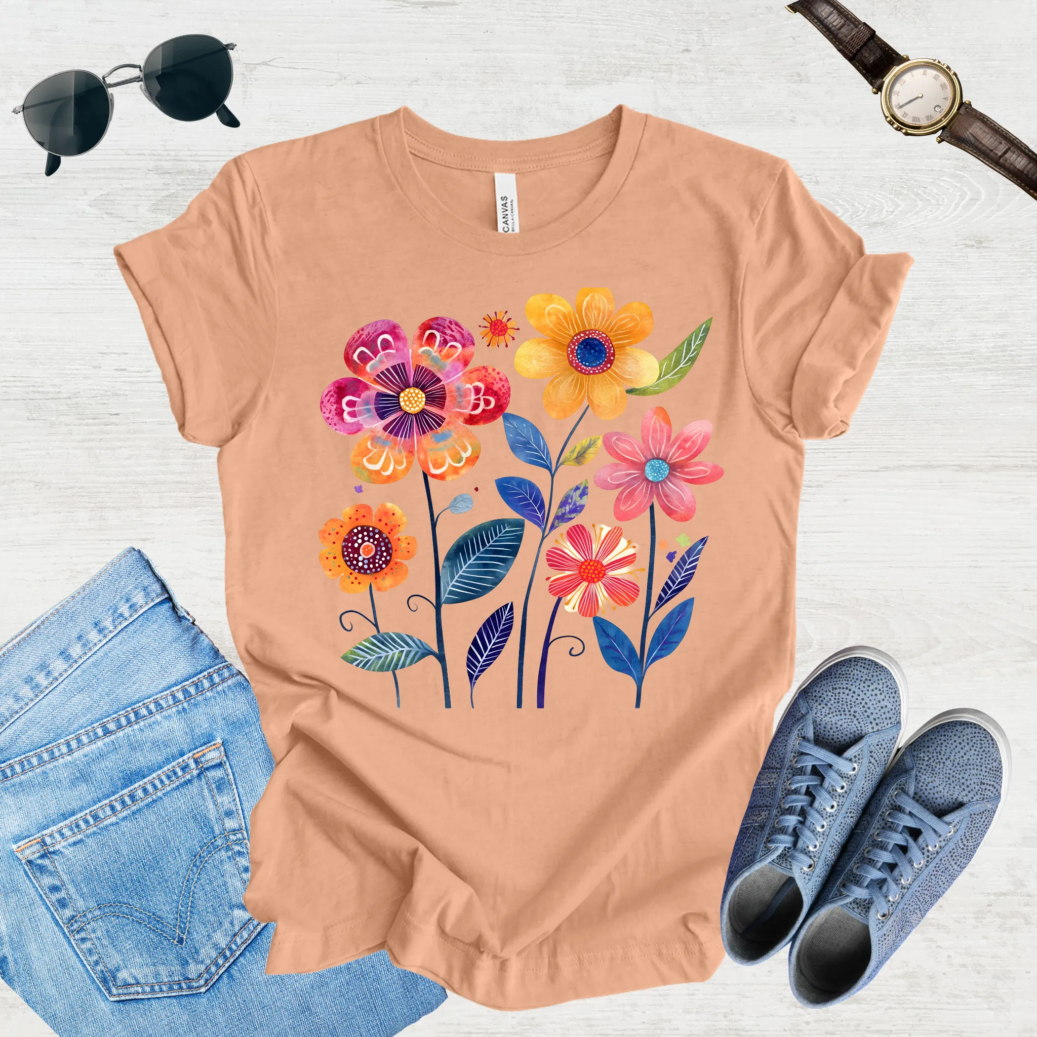 Sunlit Blooms Tee