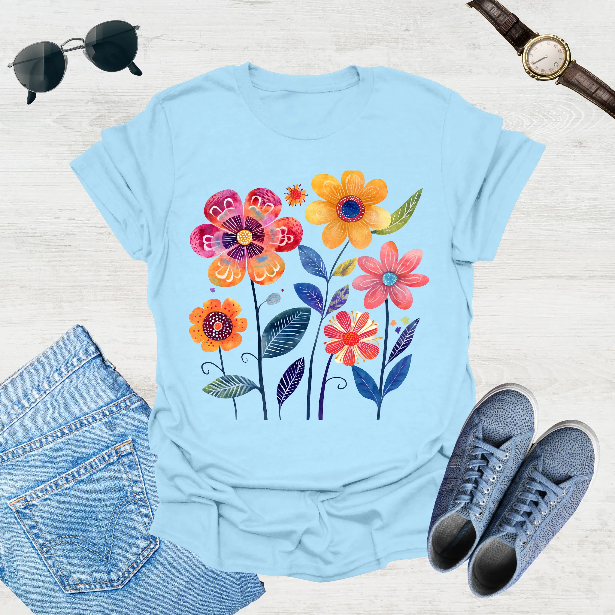 Sunlit Blooms Tee