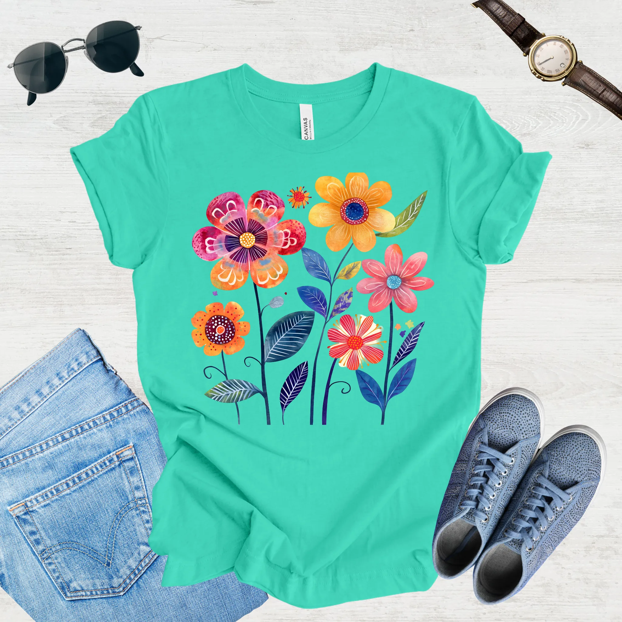 Sunlit Blooms Tee