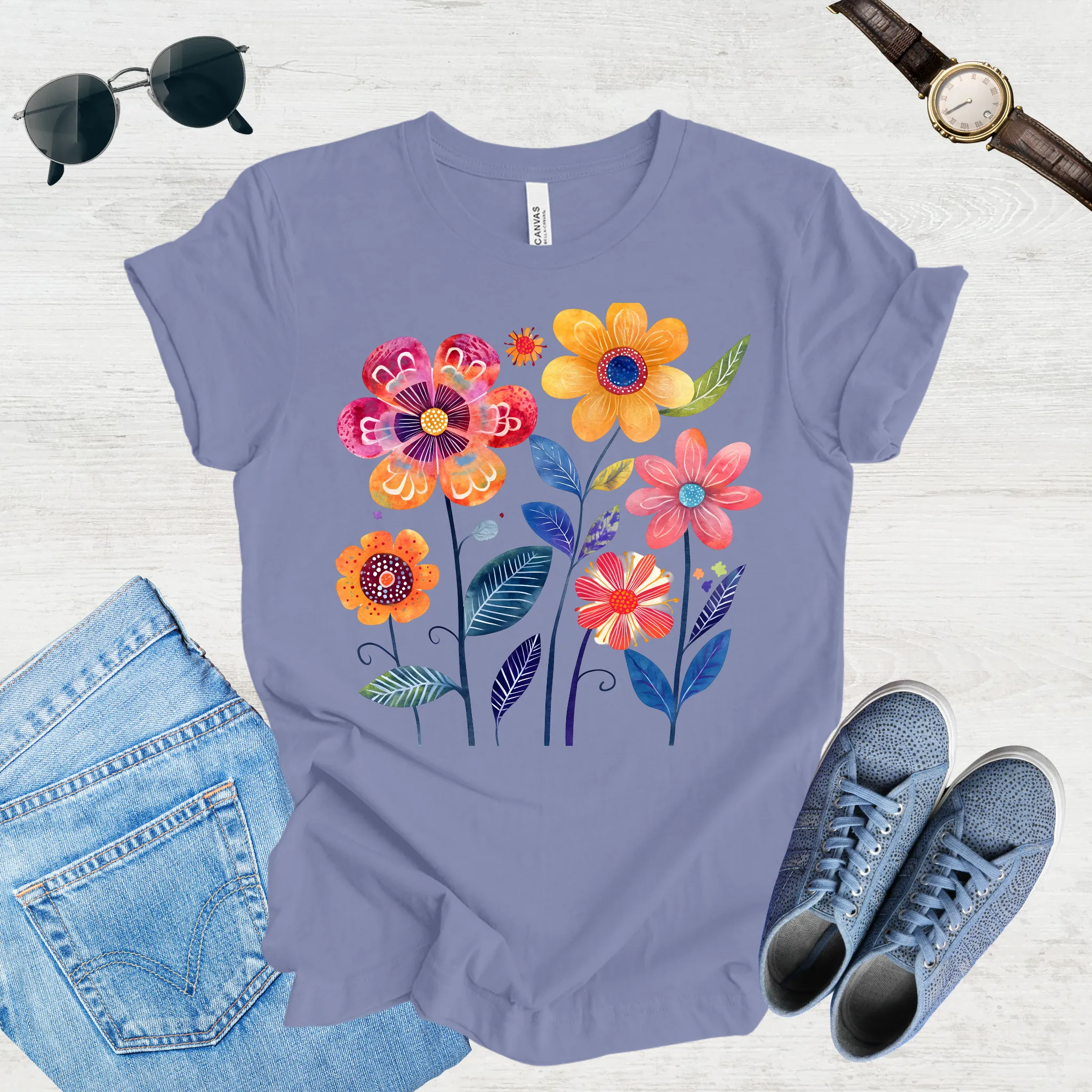 Sunlit Blooms Tee