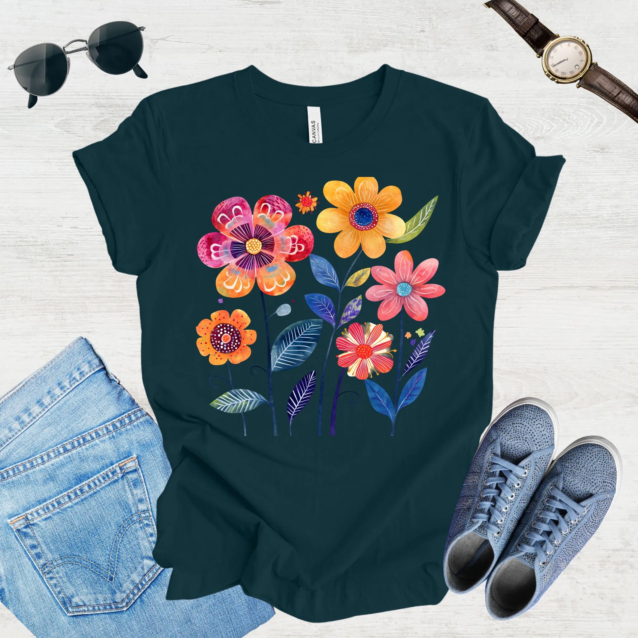 Sunlit Blooms Tee