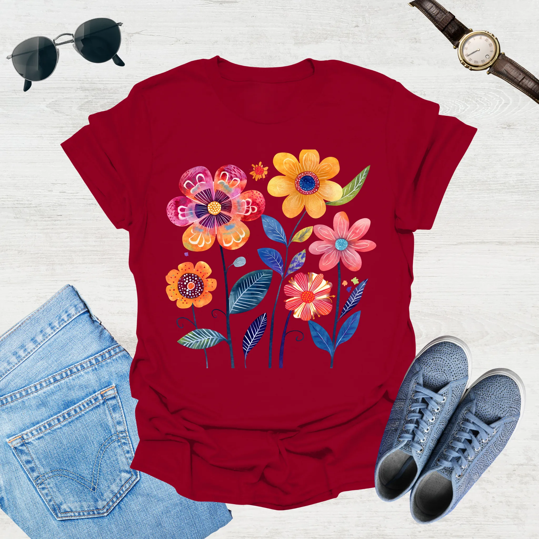 Sunlit Blooms Tee