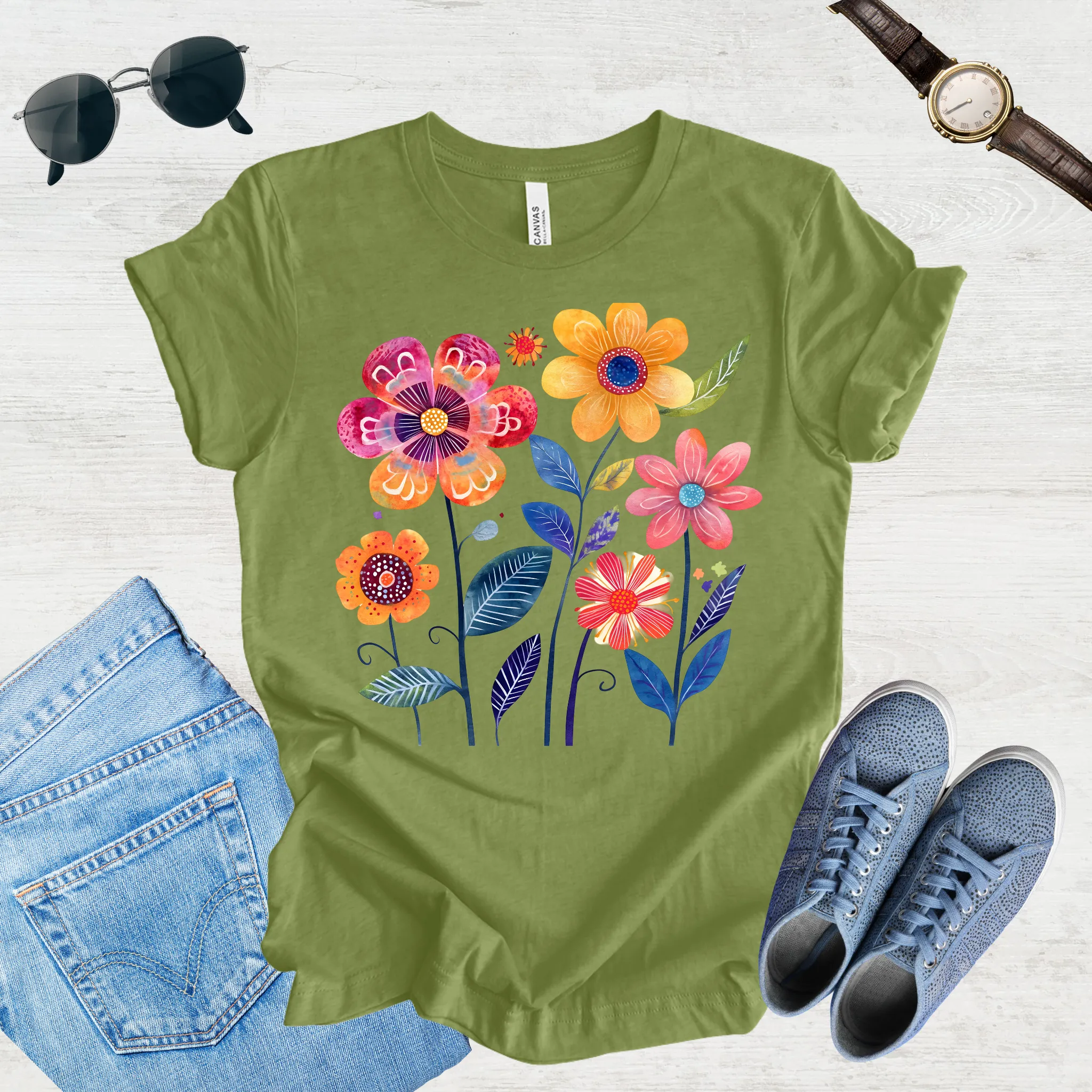 Sunlit Blooms Tee