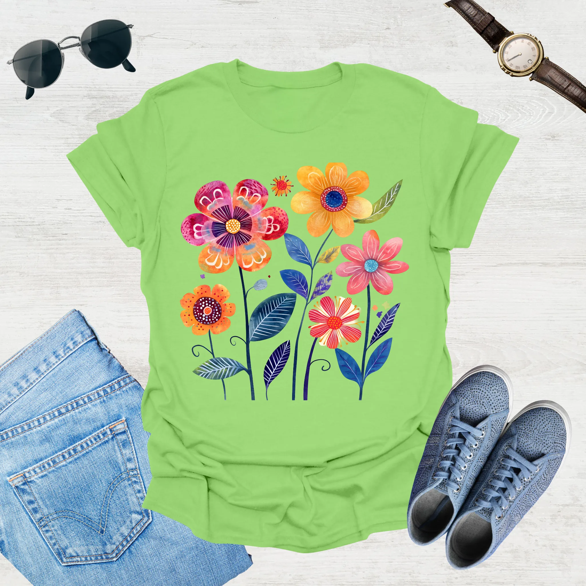 Sunlit Blooms Tee