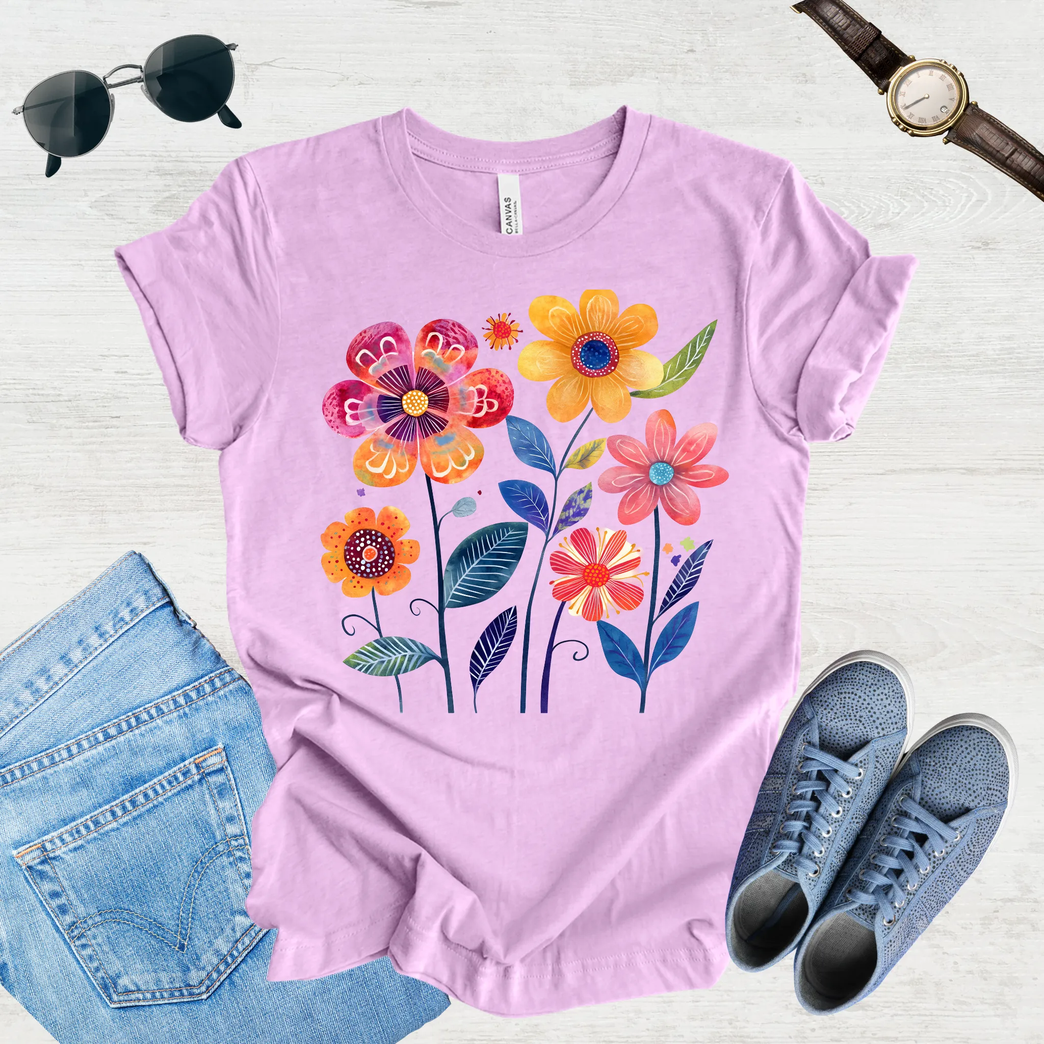 Sunlit Blooms Tee